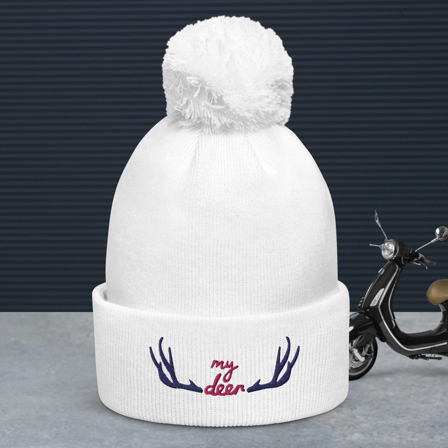 Pom pom beanie