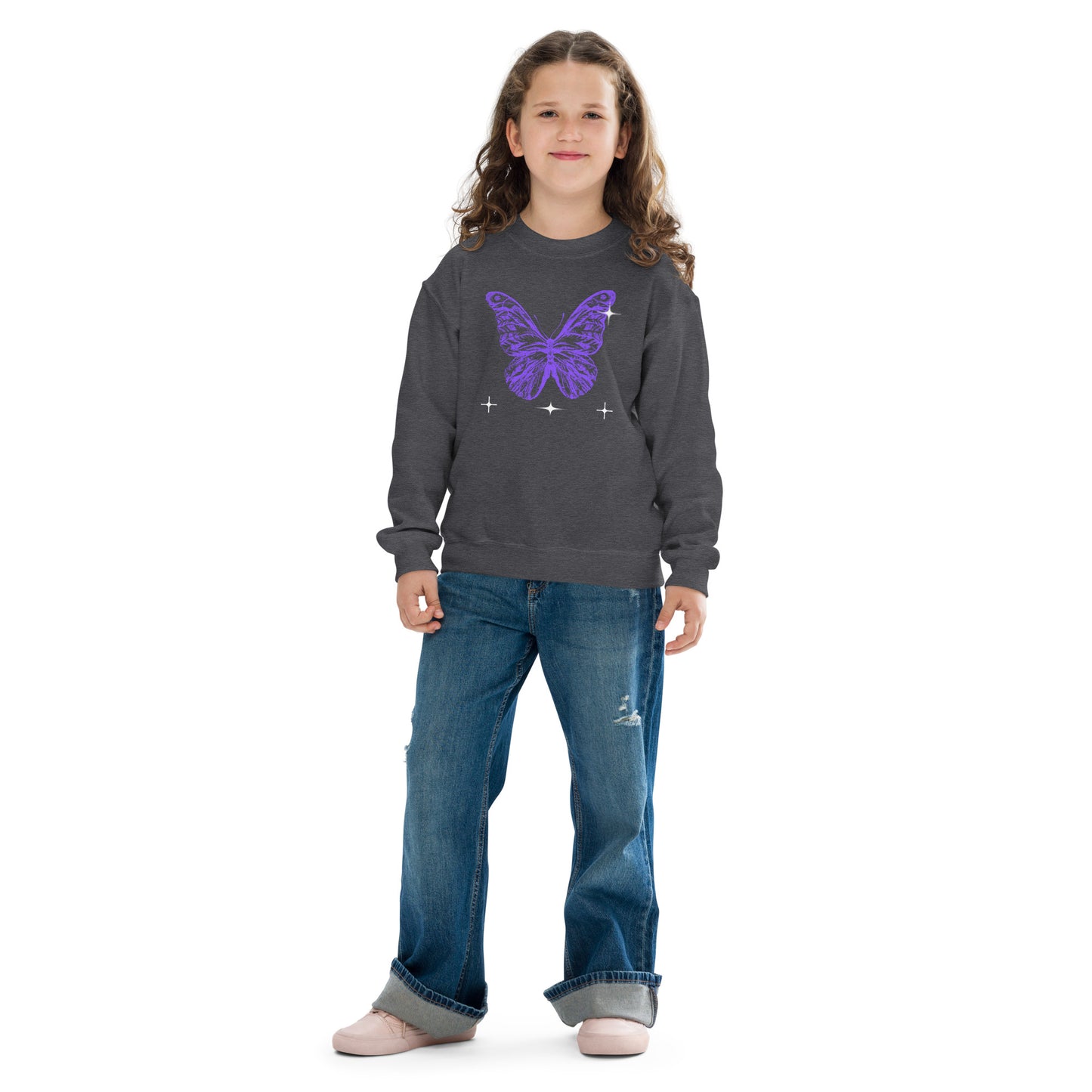 Butterfly - Youth crewneck sweatshirt