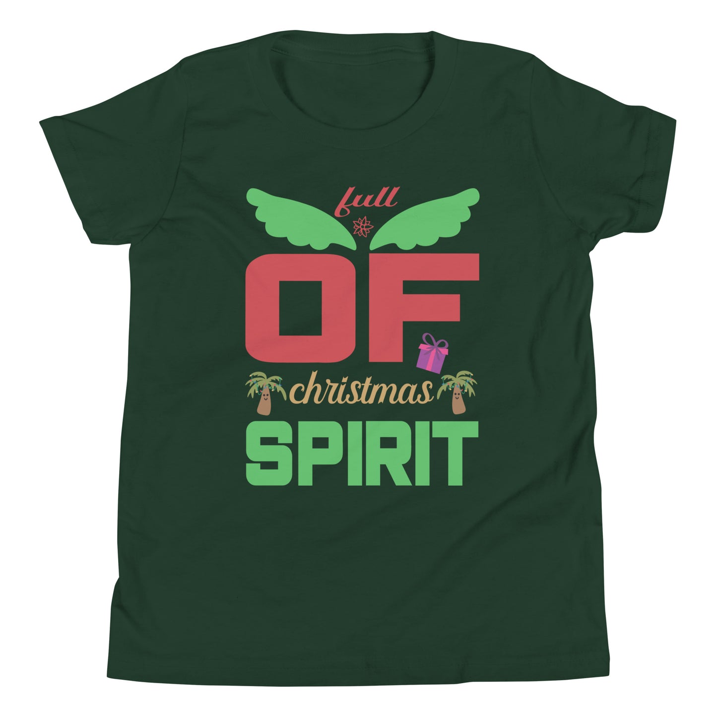 Full Of Christmas Spirit - Youth Short Sleeve T-Shirt