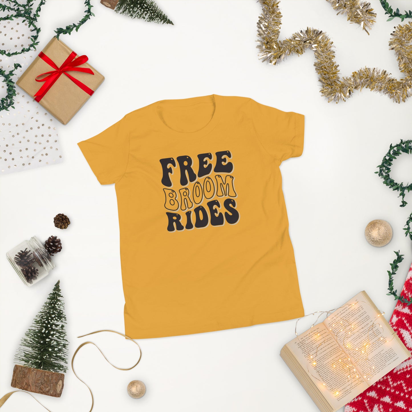 Free Broom Rides - Youth Short Sleeve T-Shirt