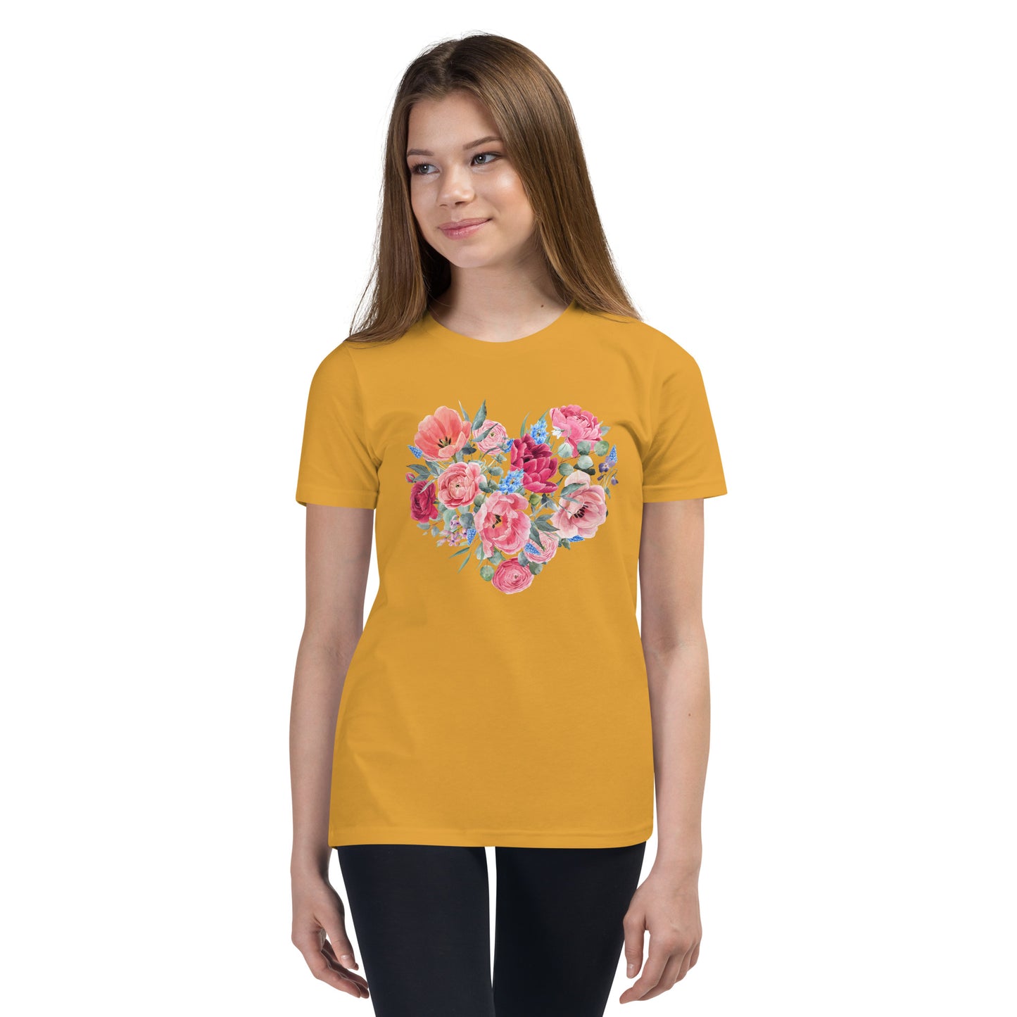 Rose Heart - Youth Short Sleeve T-Shirt
