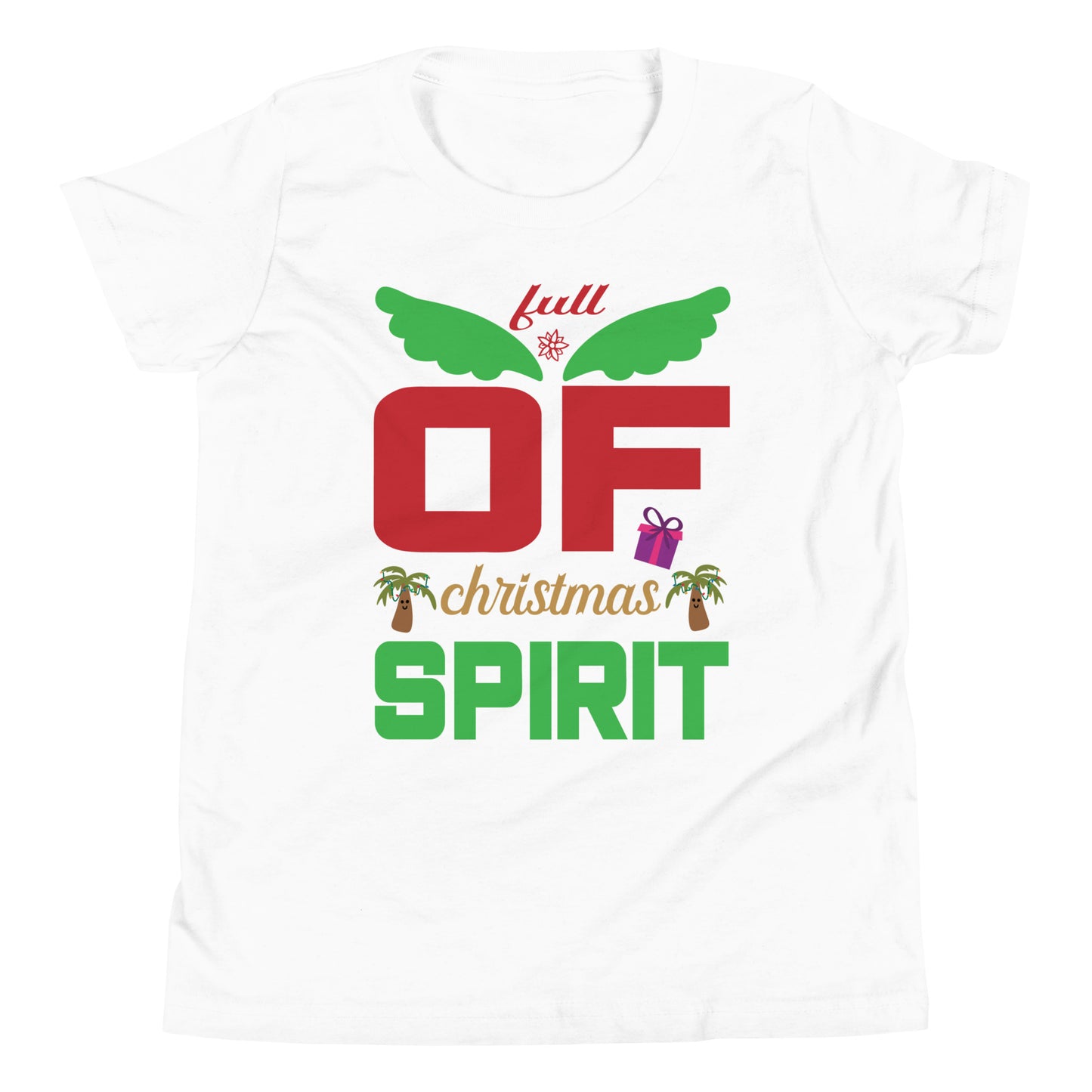 Full Of Christmas Spirit - Youth Short Sleeve T-Shirt
