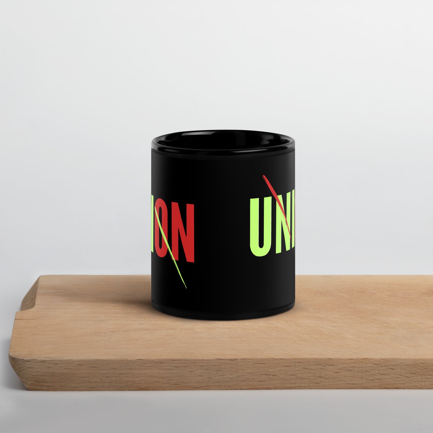 UNION - Black Glossy Mug