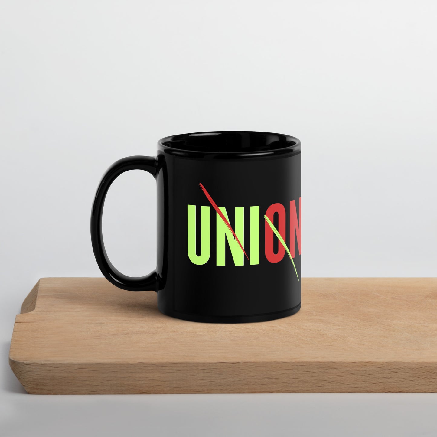 UNION - Black Glossy Mug