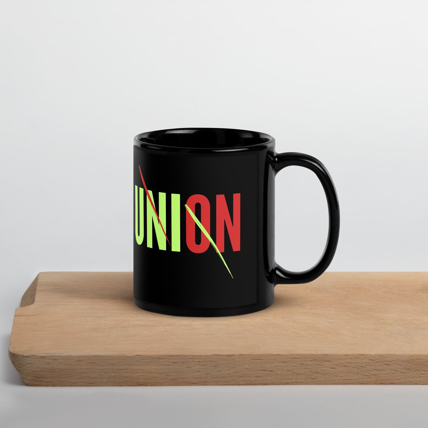 UNION - Black Glossy Mug