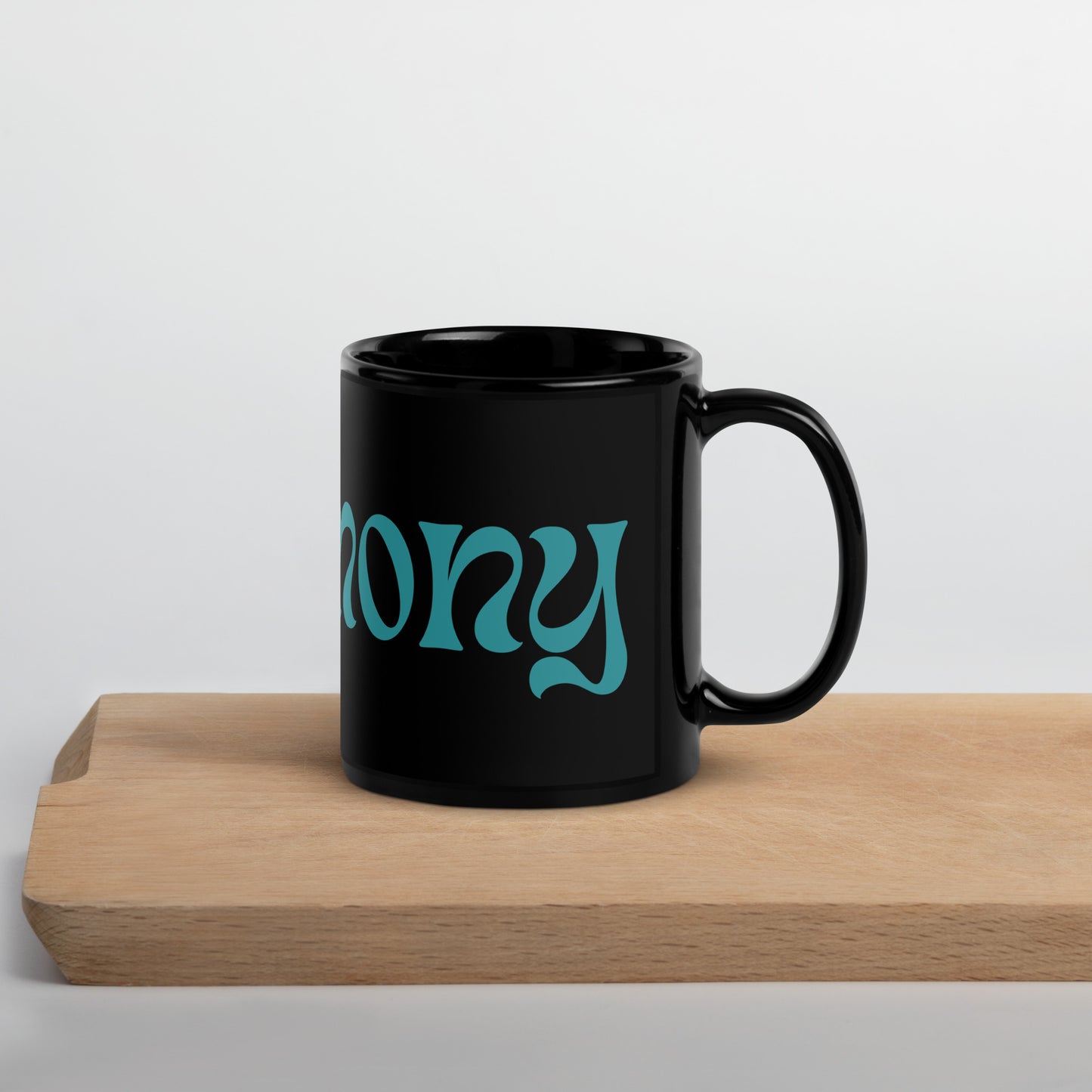 HARMONY - Black Glossy Mug