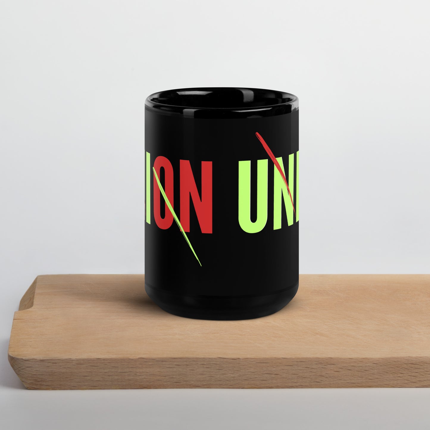 UNION - Black Glossy Mug