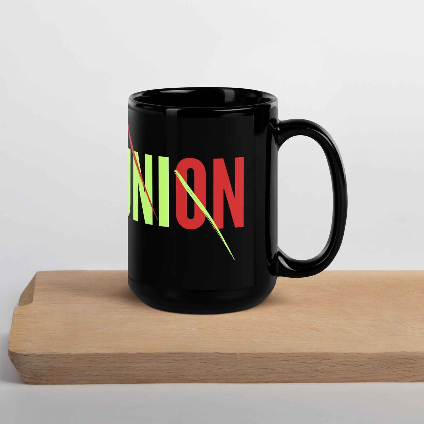 UNION - Black Glossy Mug