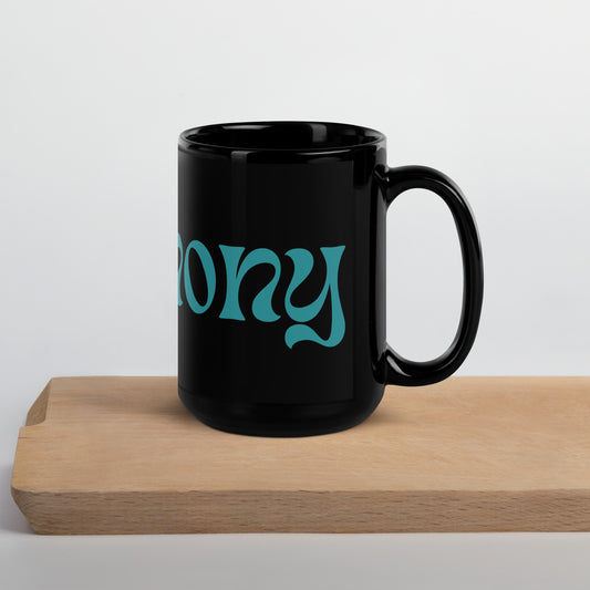 HARMONY - Black Glossy Mug