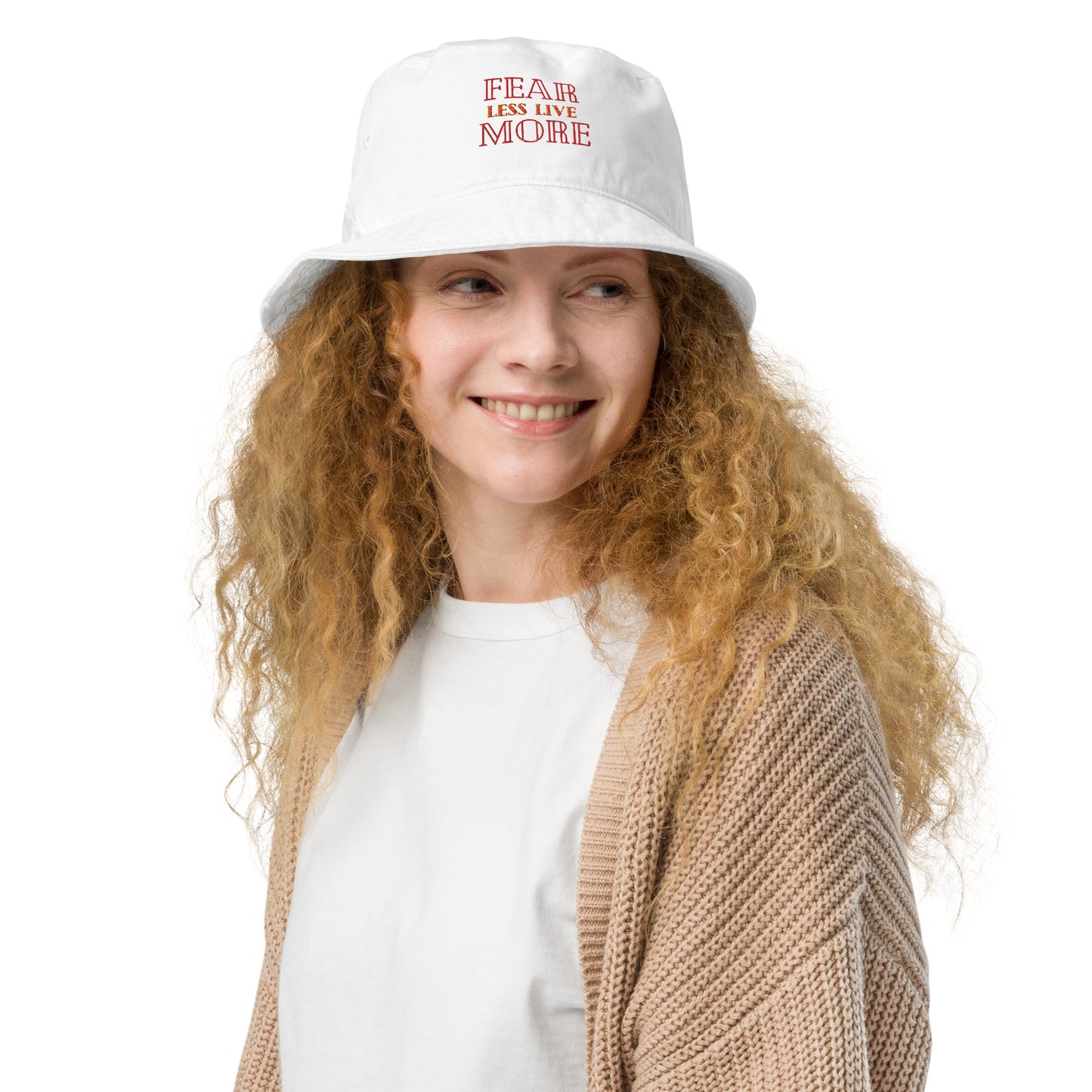 Fear-Less-Live-More - Organic bucket hat