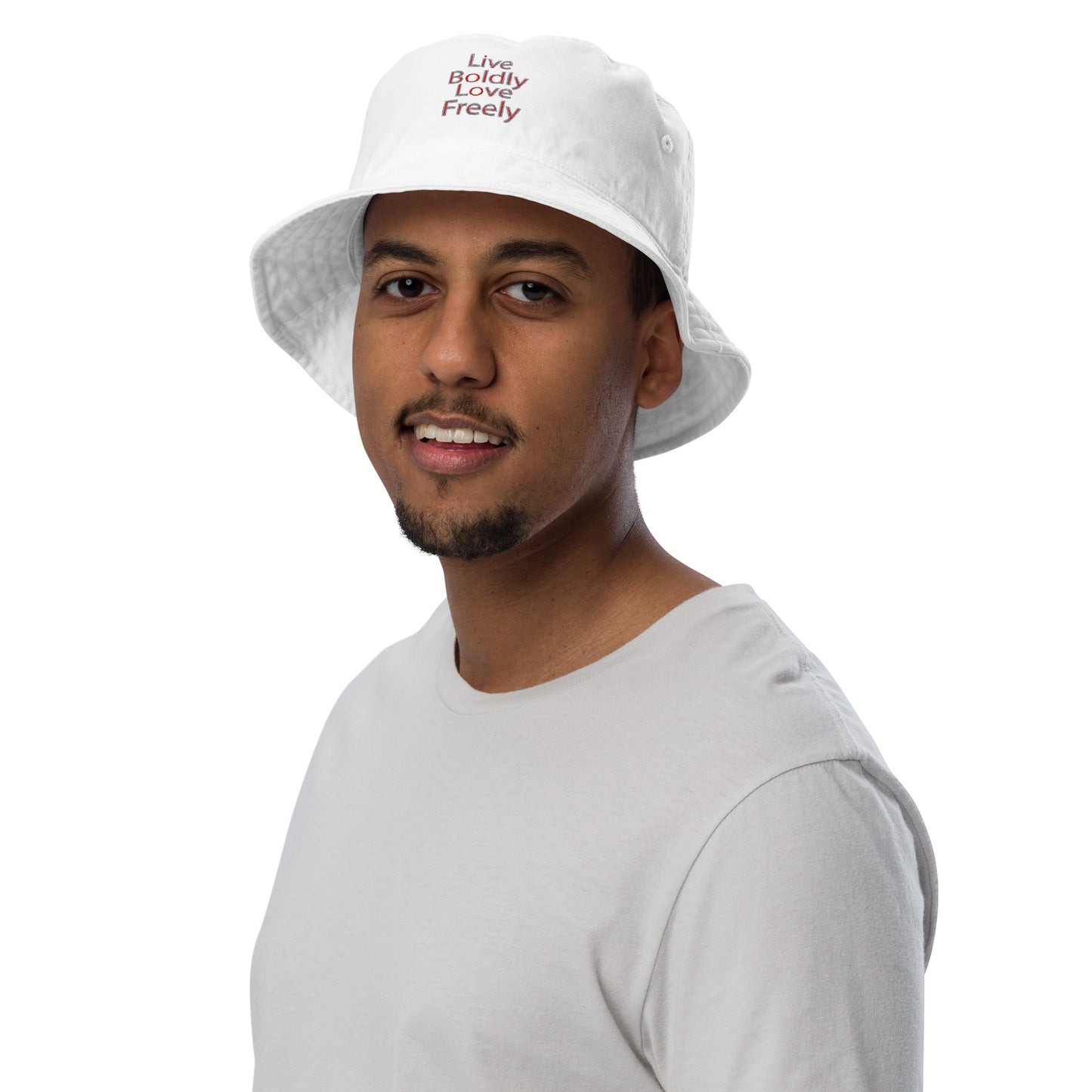 Live-Boldly-Love-Freely - Organic bucket hat