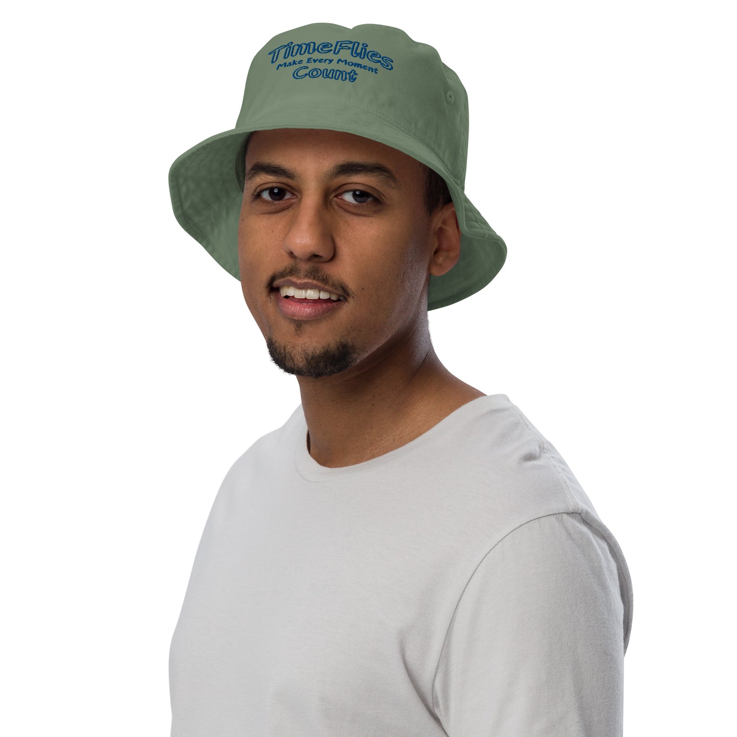 Time-Flies-Make-Every-Moment-Count - Organic bucket hat