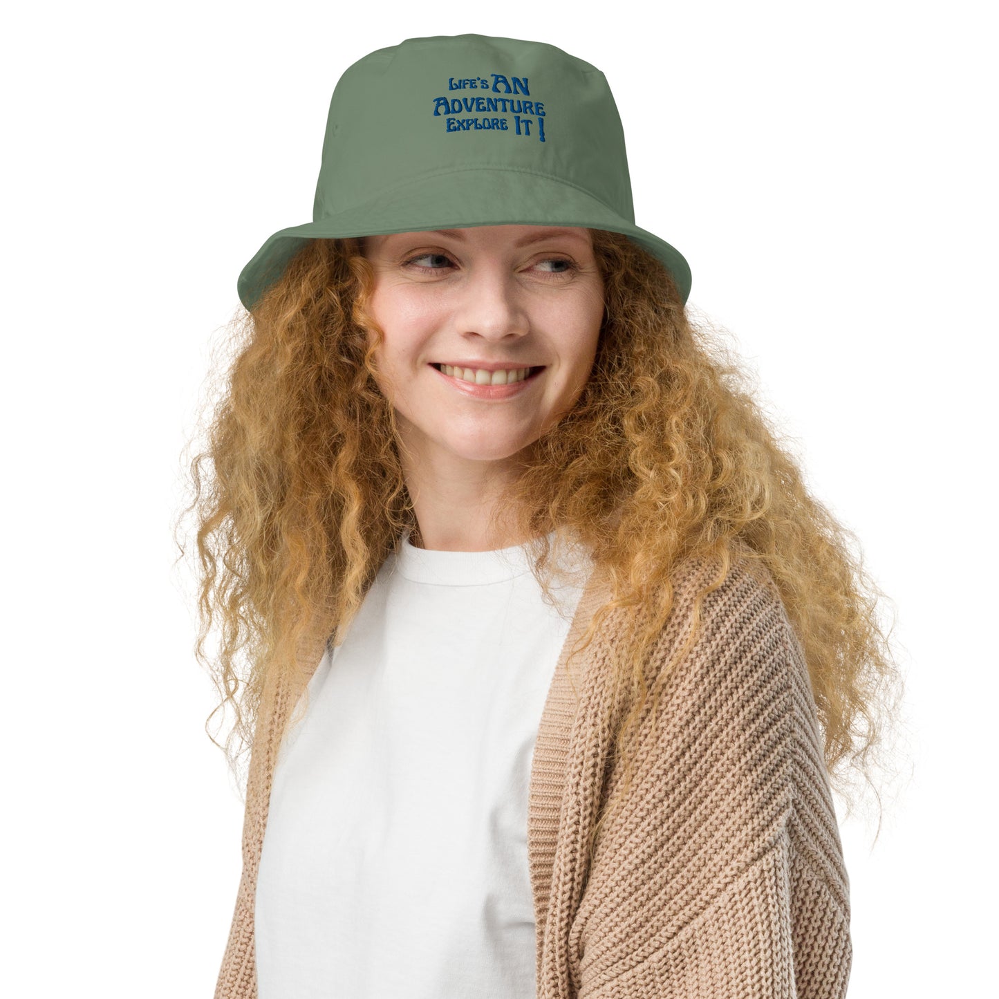 Life's-An-Adventure-Explore-It - Organic bucket hat