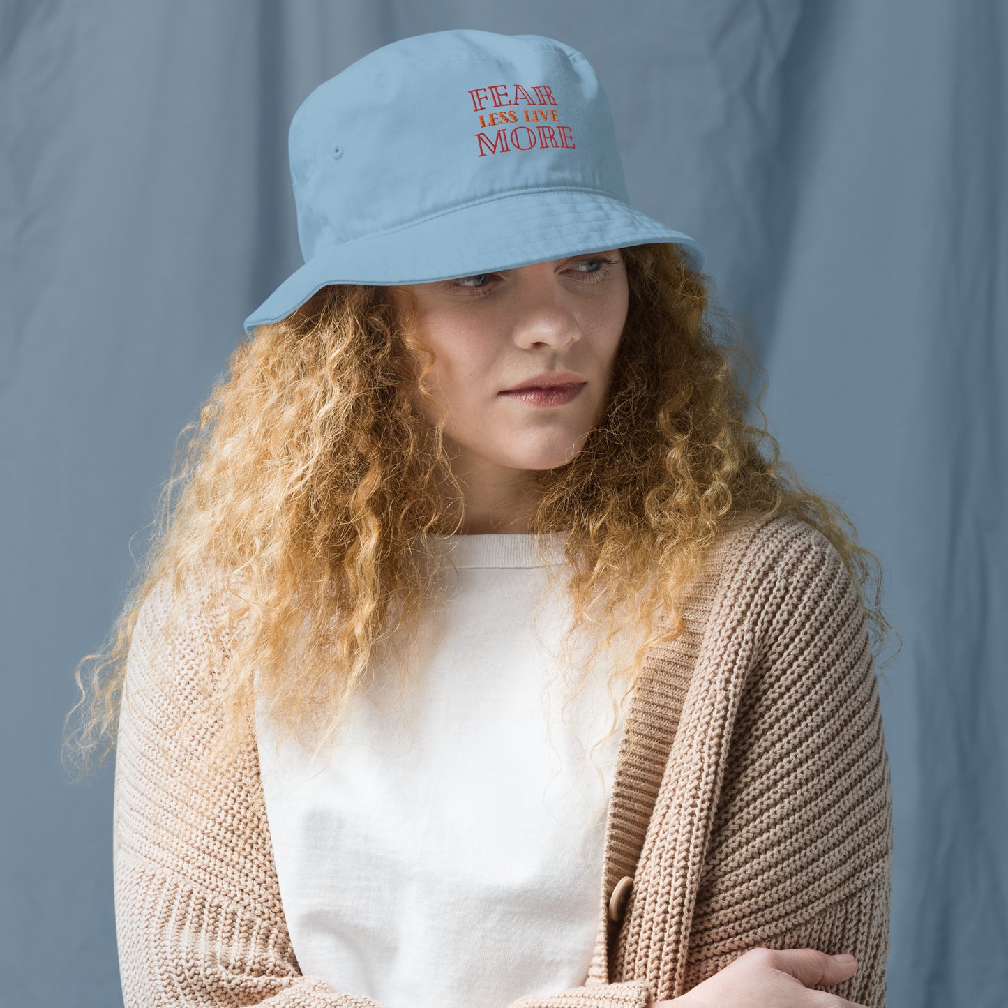 Fear-Less-Live-More - Organic bucket hat