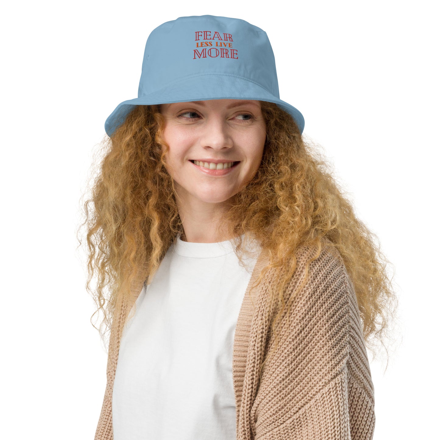 Fear-Less-Live-More - Organic bucket hat