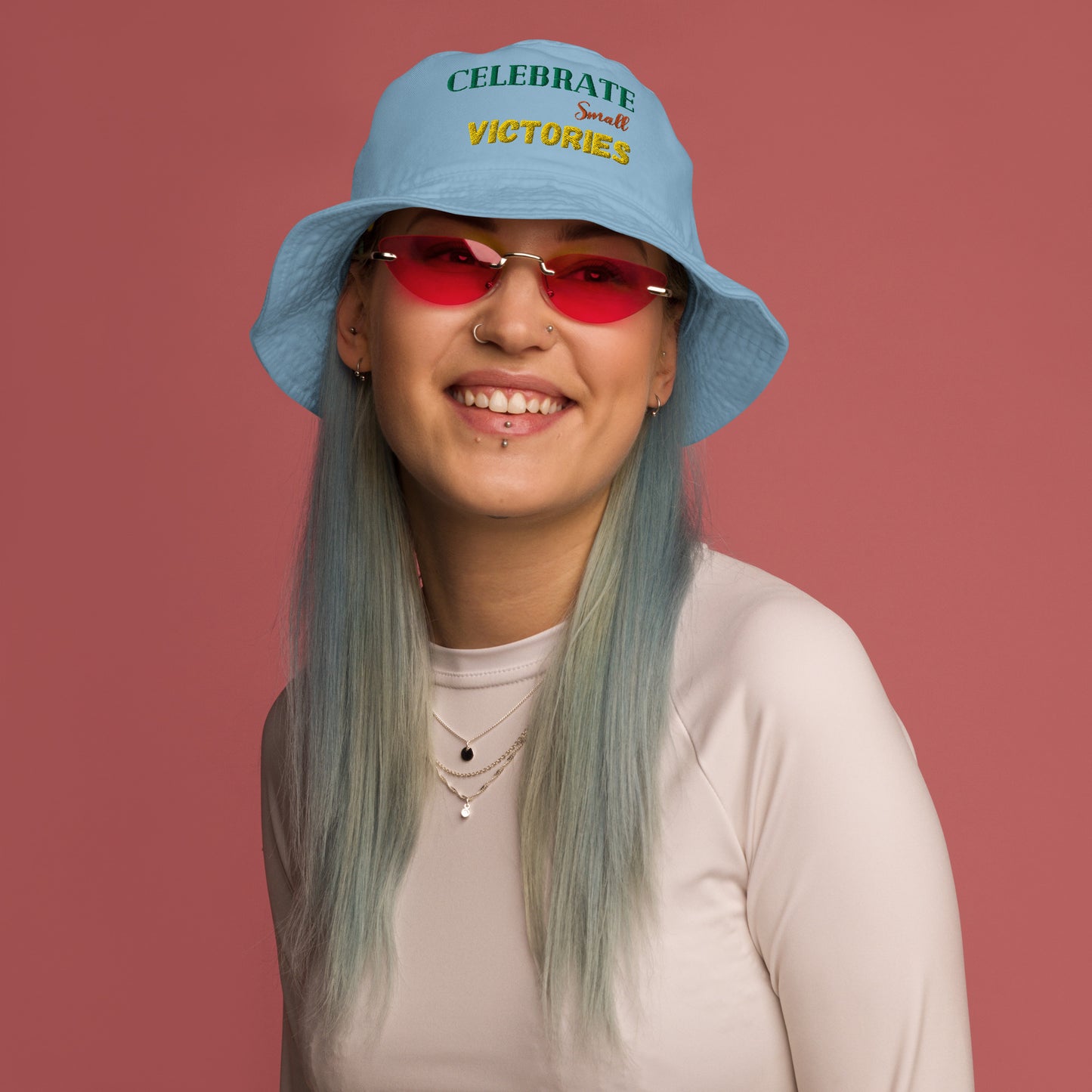 Celebrate-Small-Victories - Organic bucket hat