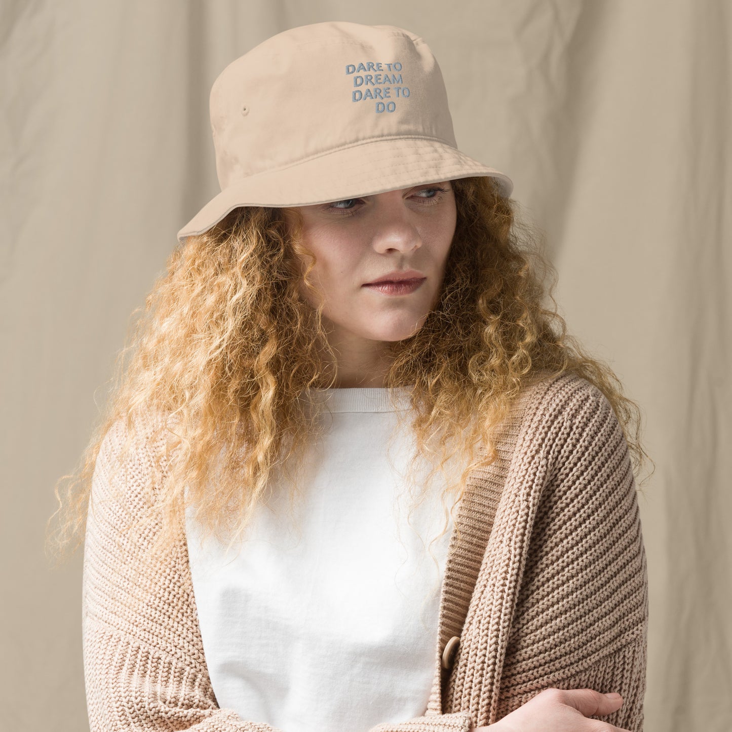 Dare-To-Dream-Dare-To-Do - Organic bucket hat