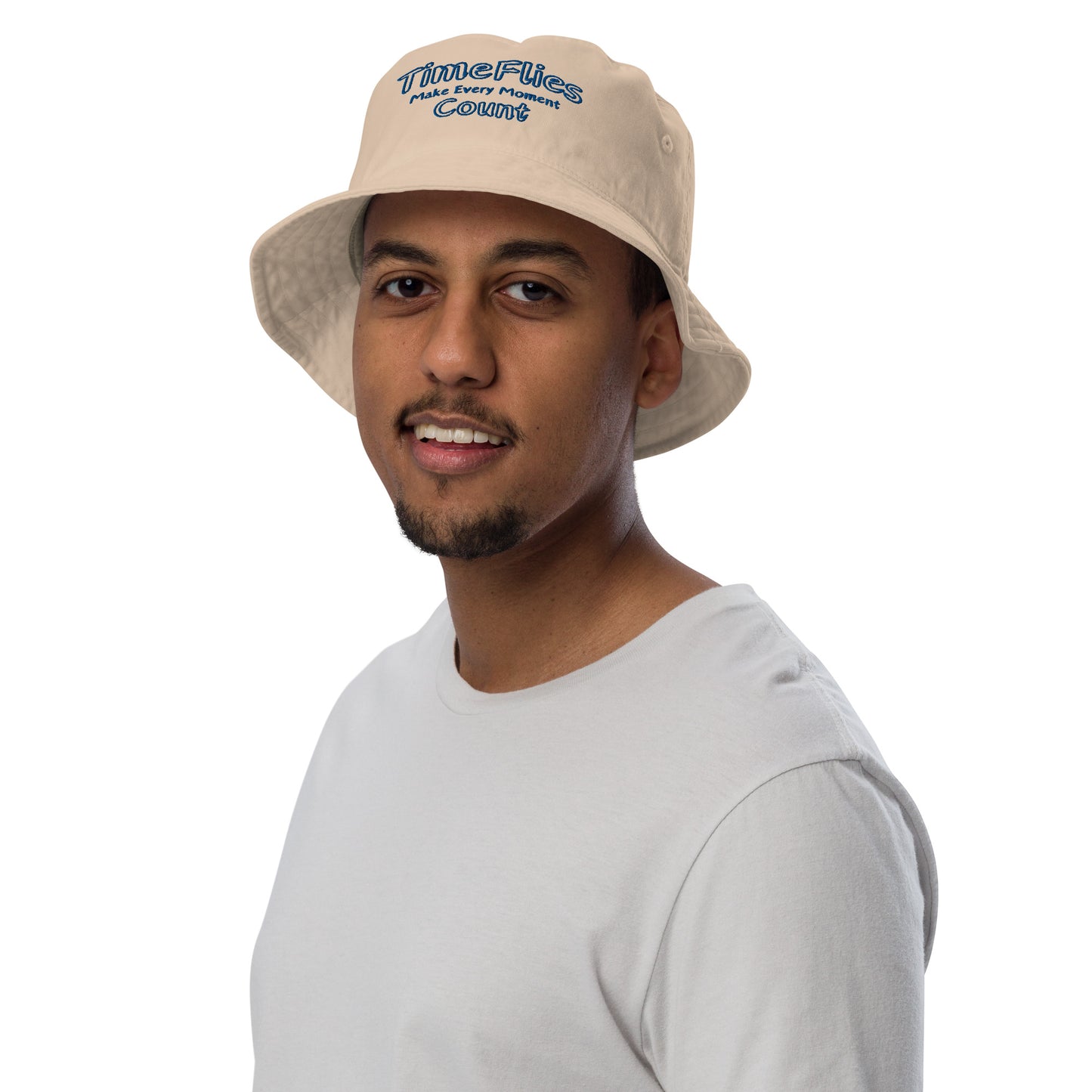 Time-Flies-Make-Every-Moment-Count - Organic bucket hat