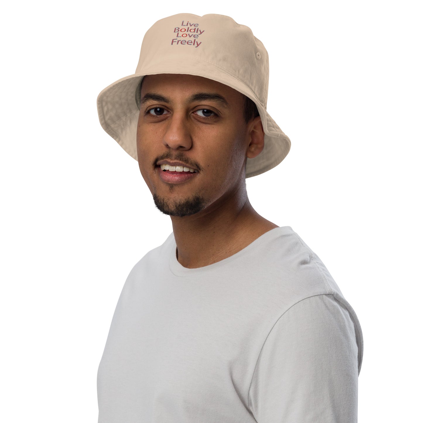 Live-Boldly-Love-Freely - Organic bucket hat