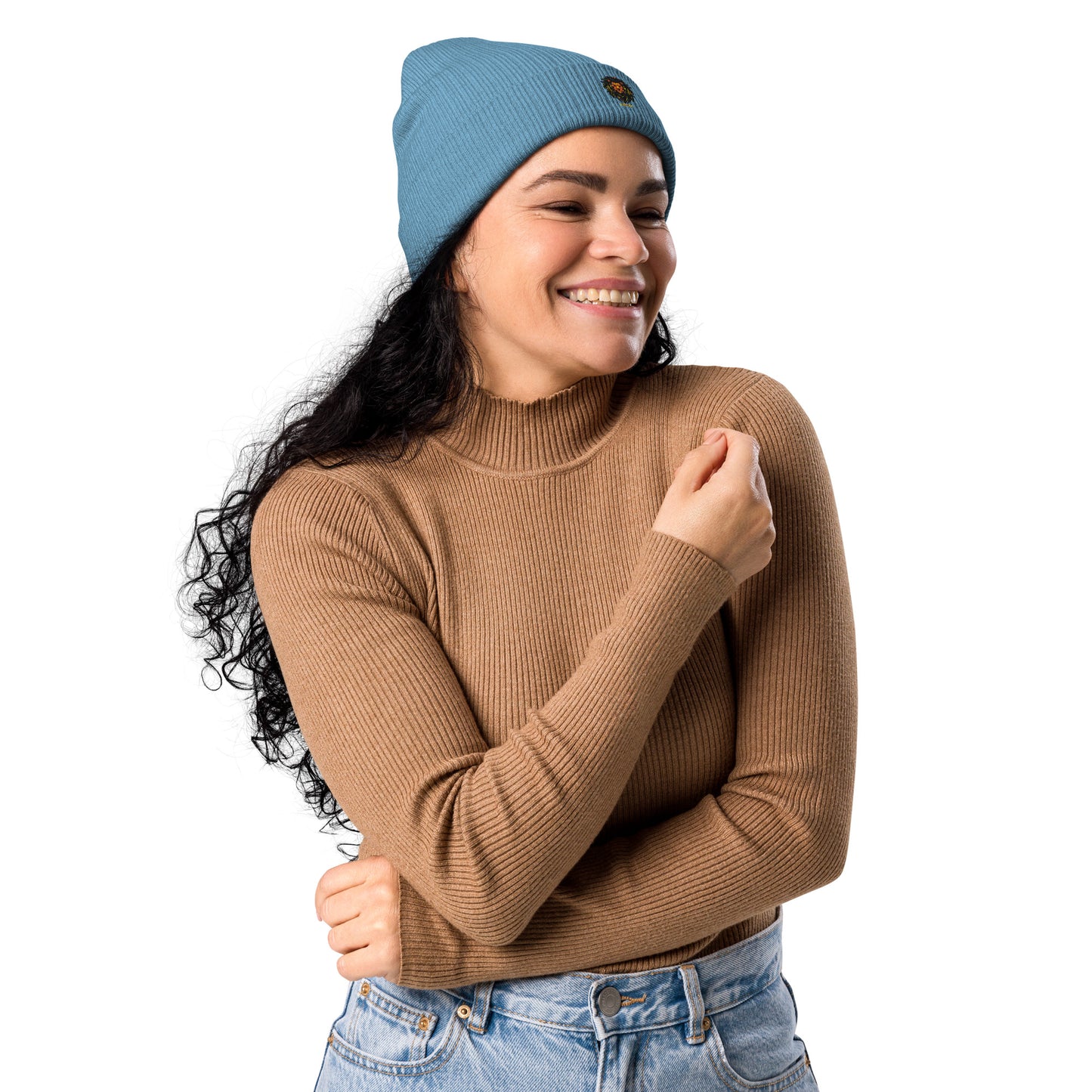 Organic ribbed beanie