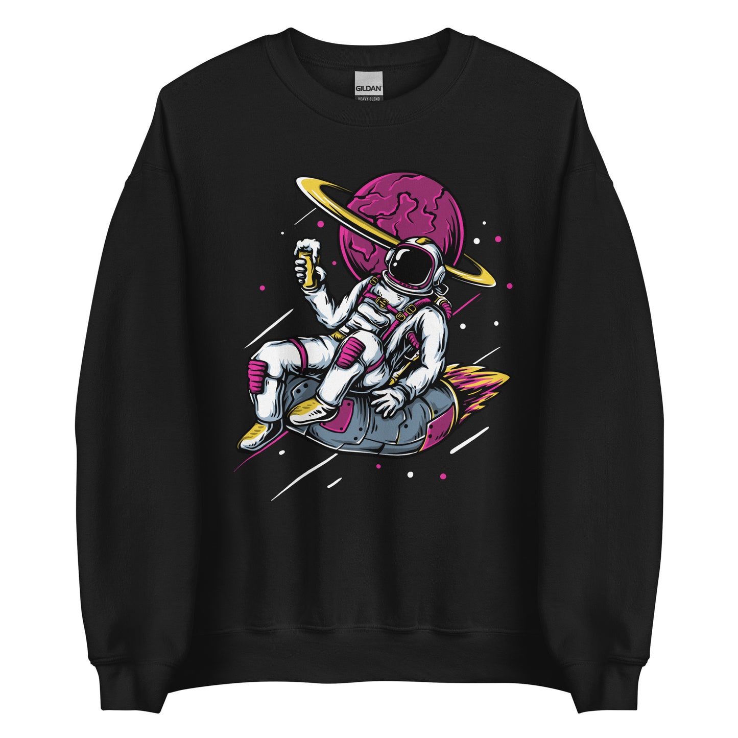 Ice-cream And Astronaut In Space - Unisex Sweatshirt