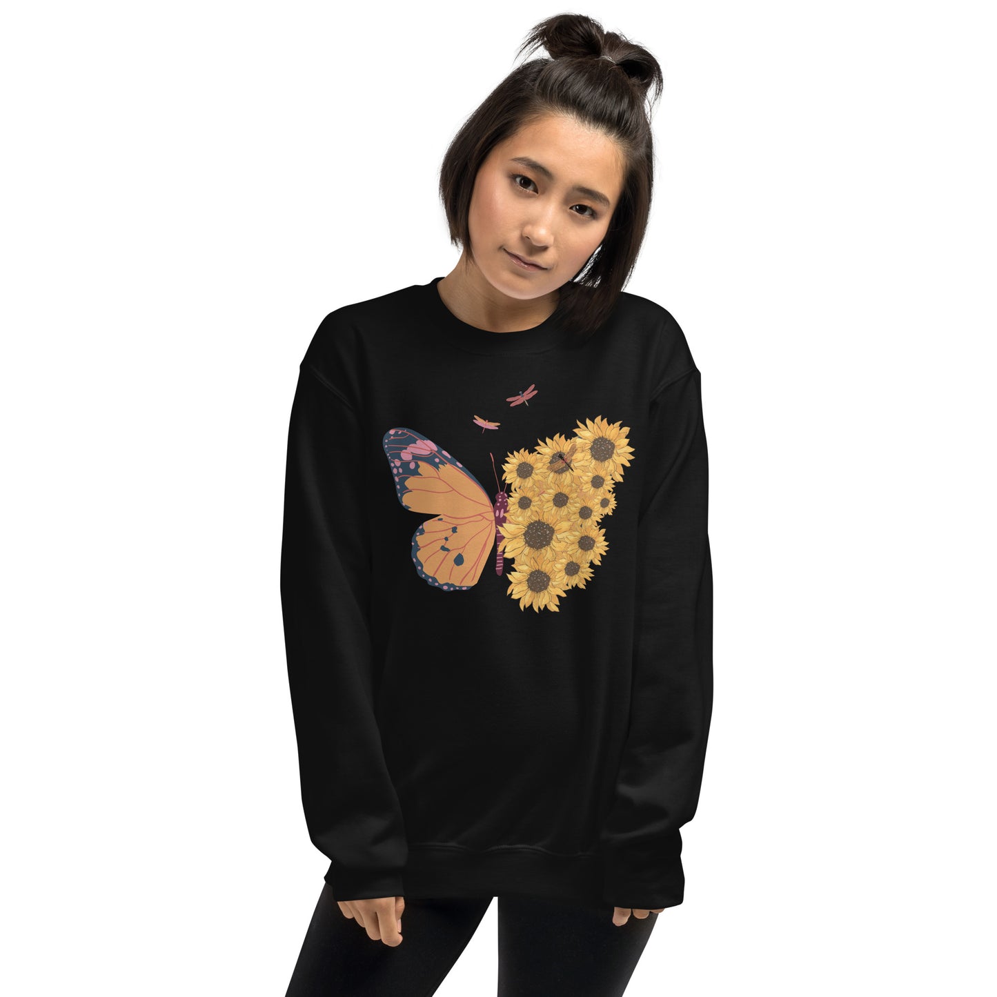 Butterfly And Sunflowers - Unisex Sweatshirt