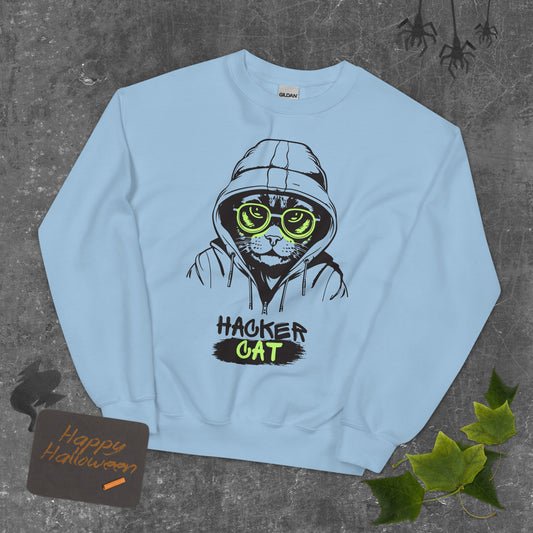 Hacker Cat - Unisex Sweatshirt