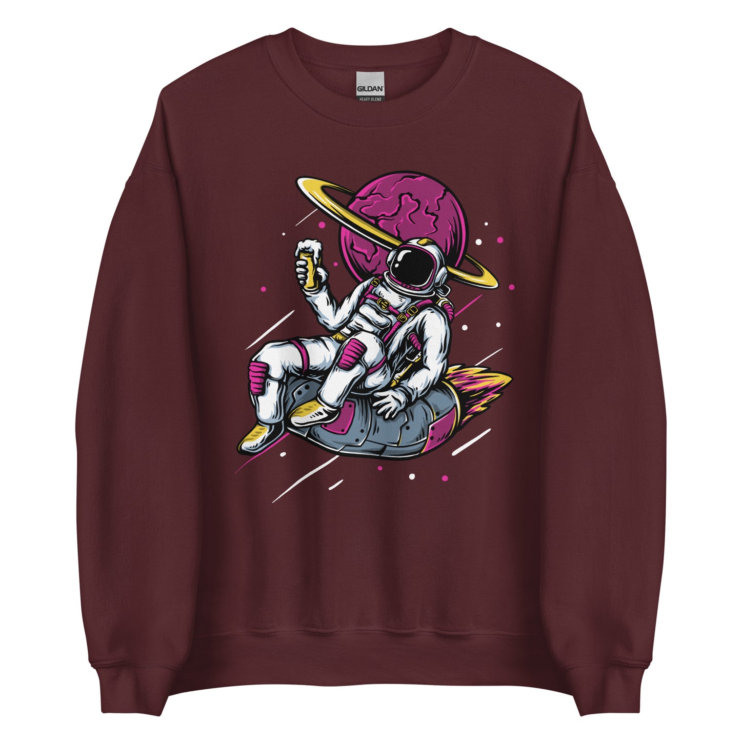 Ice-cream And Astronaut In Space - Unisex Sweatshirt