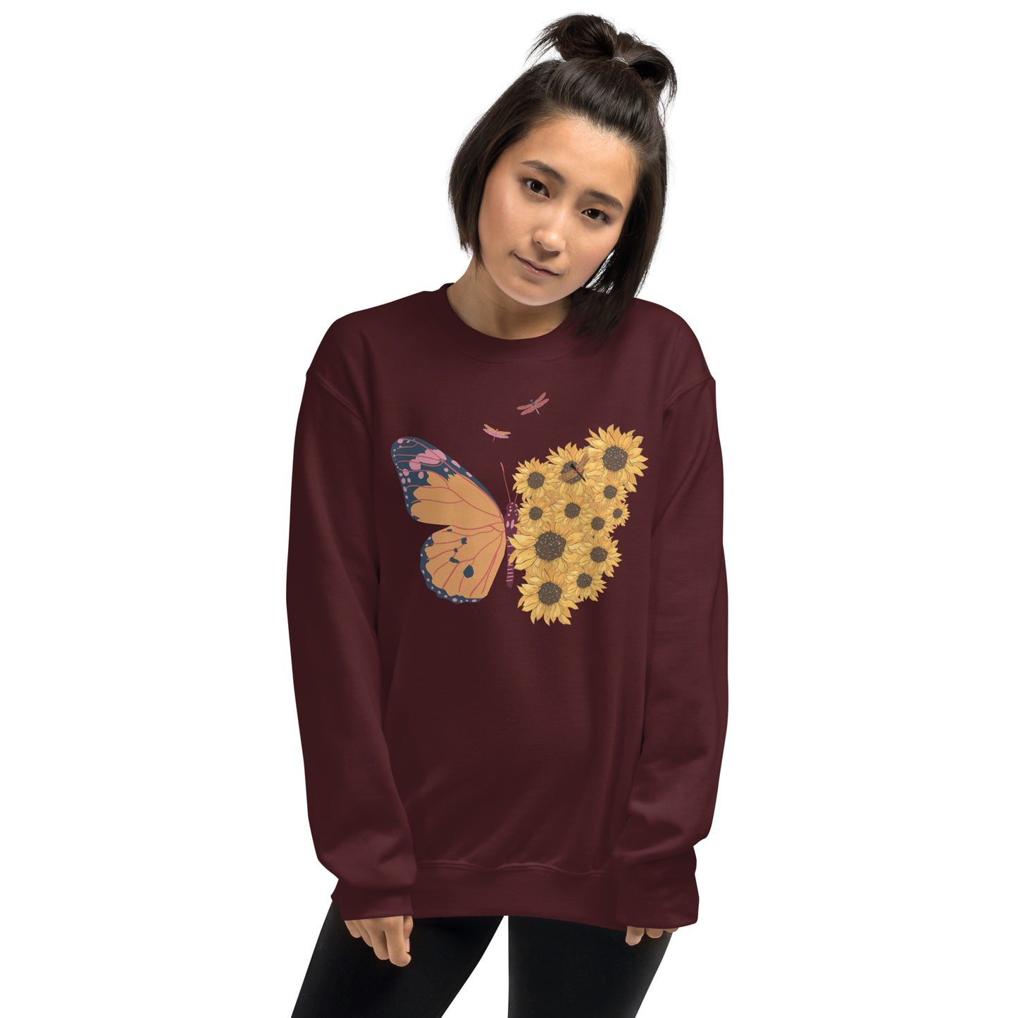 Butterfly And Sunflowers - Unisex Sweatshirt