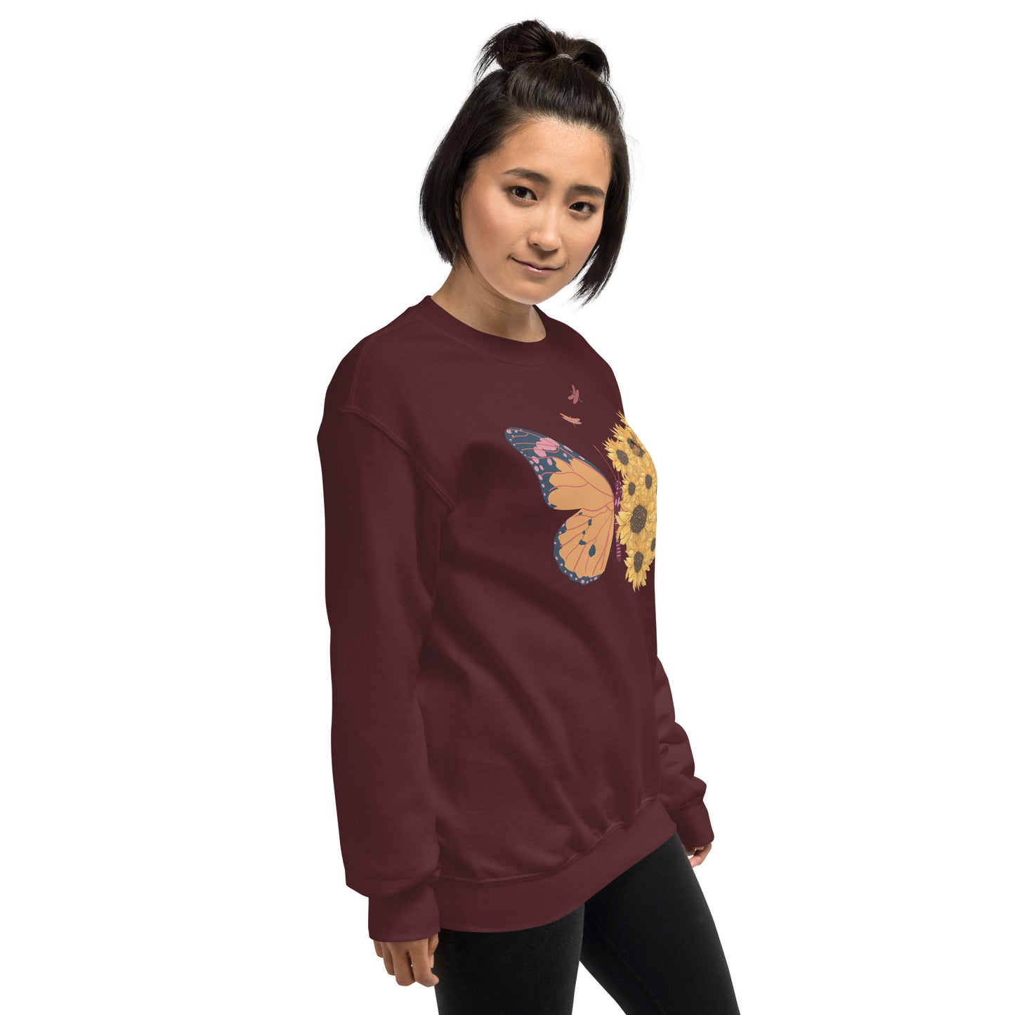 Butterfly And Sunflowers - Unisex Sweatshirt