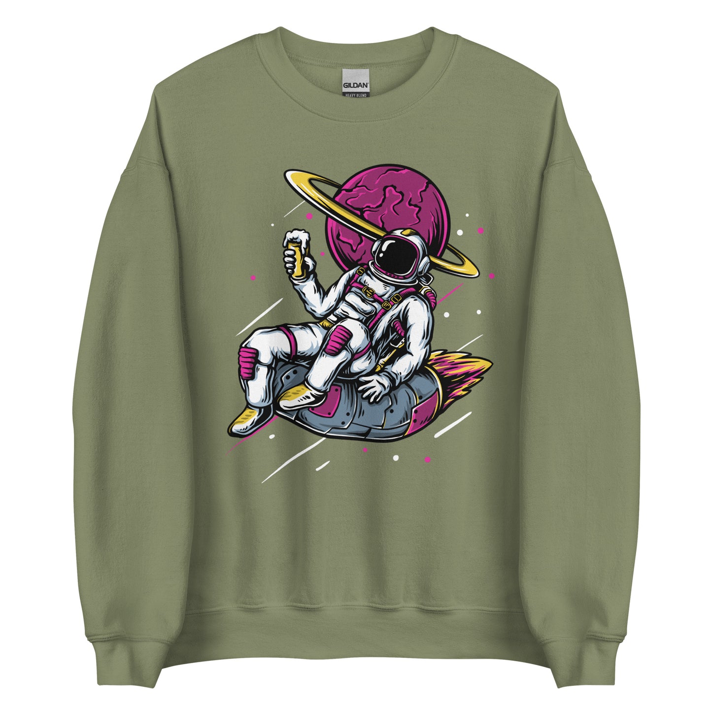 Ice-cream And Astronaut In Space - Unisex Sweatshirt