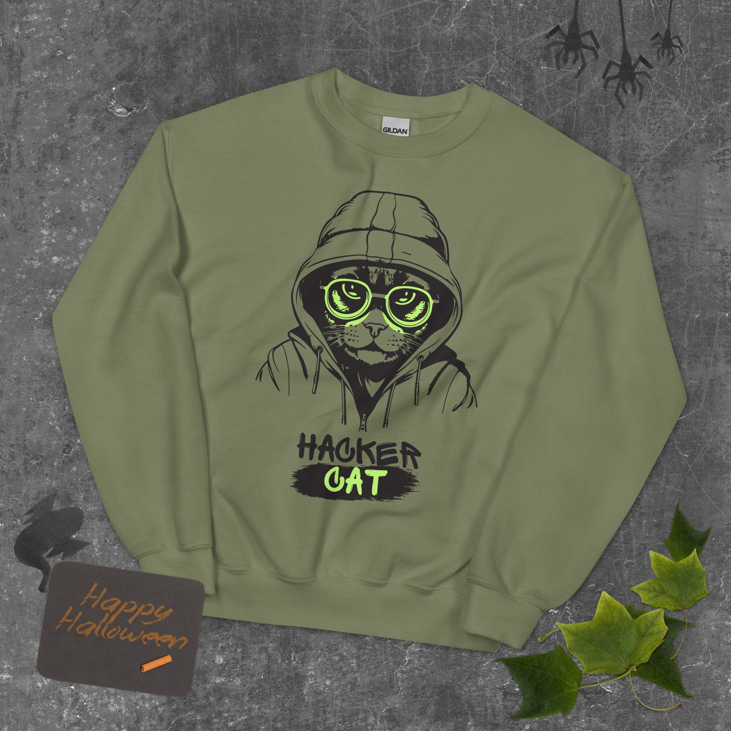 Hacker Cat - Unisex Sweatshirt