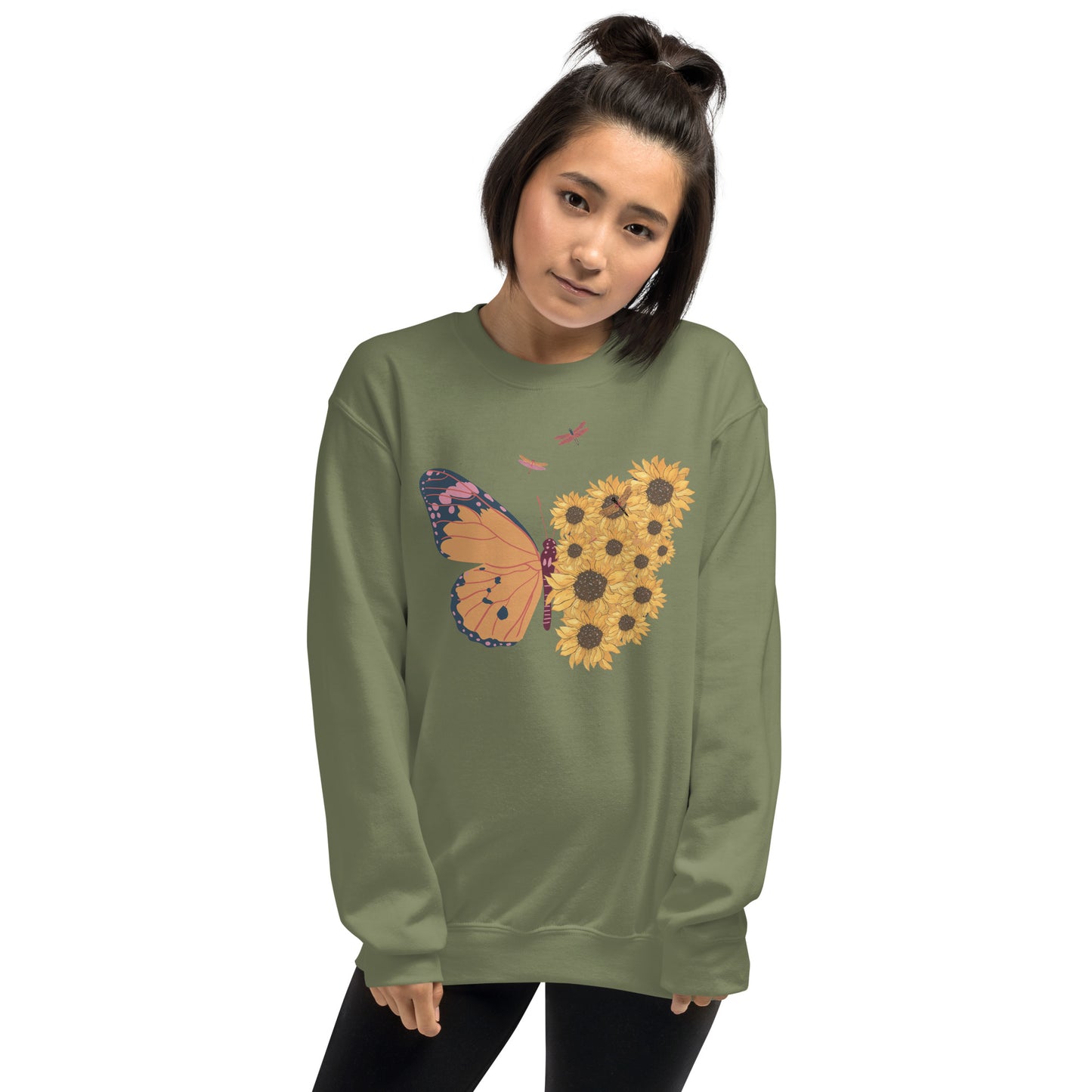 Butterfly And Sunflowers - Unisex Sweatshirt