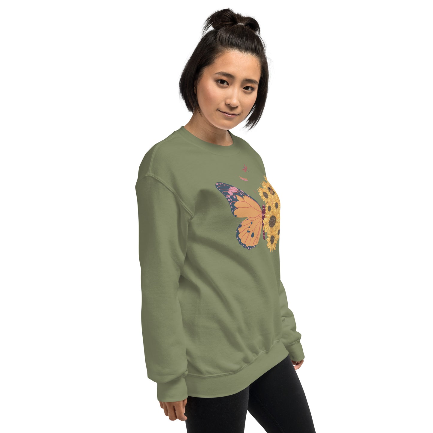 Butterfly And Sunflowers - Unisex Sweatshirt