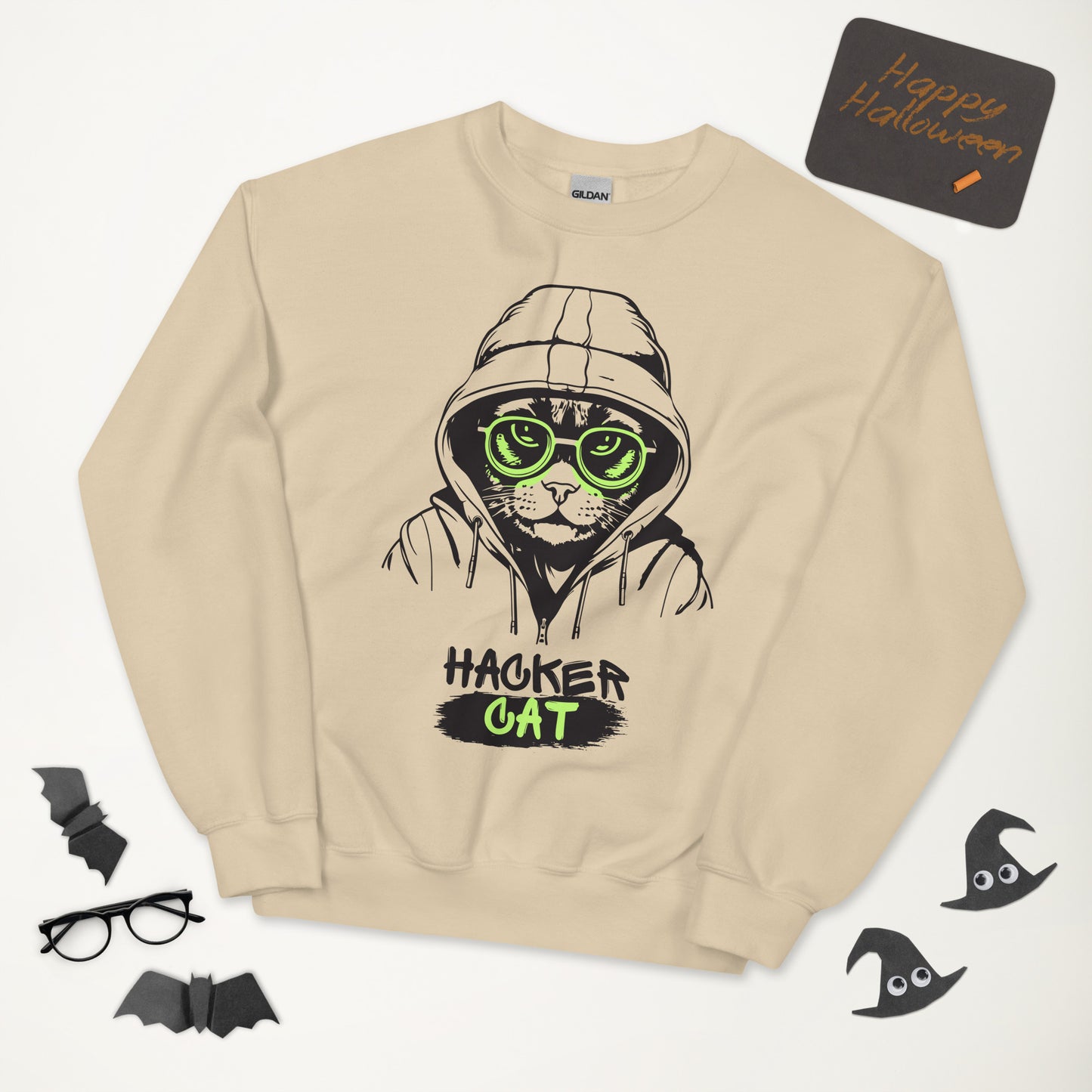 Hacker Cat - Unisex Sweatshirt