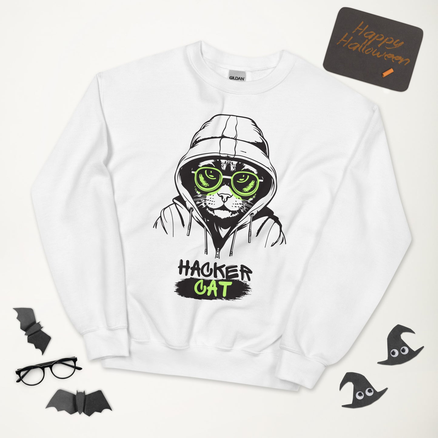 Hacker Cat - Unisex Sweatshirt