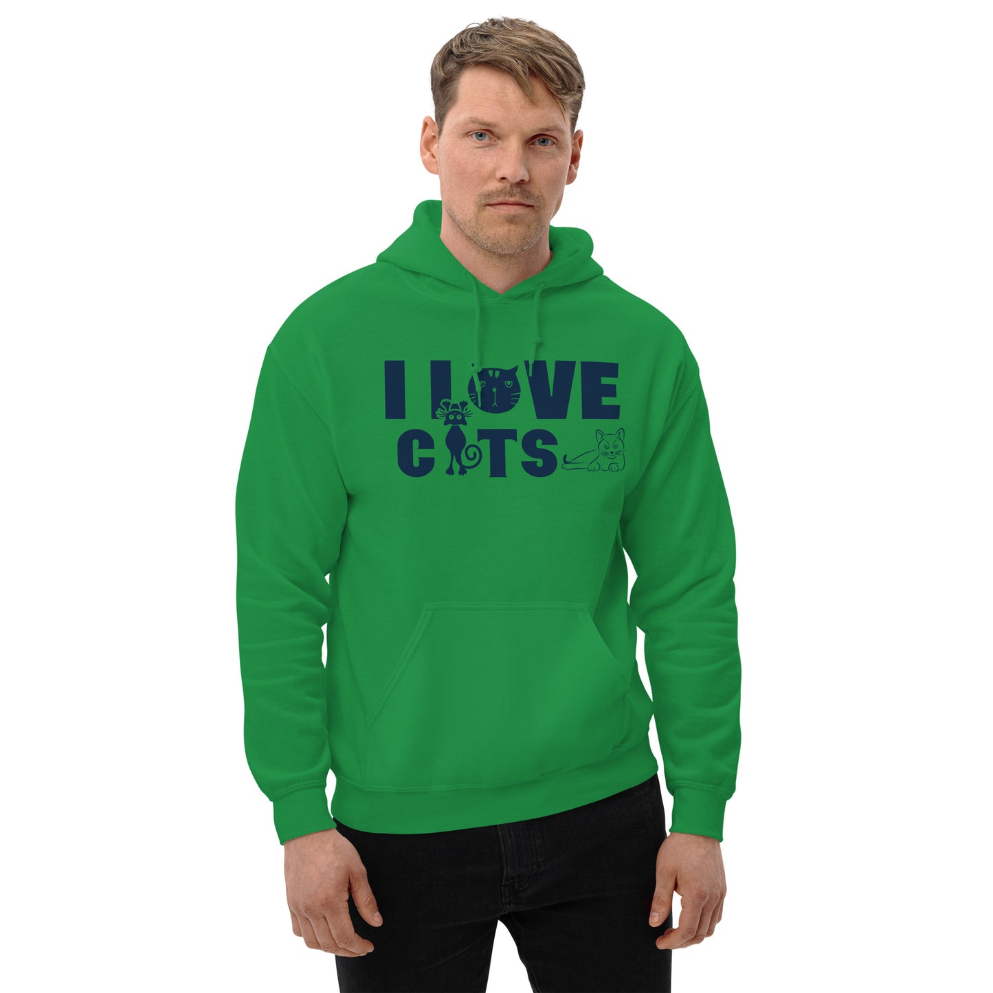 I Love Cats - Unisex Hoodie