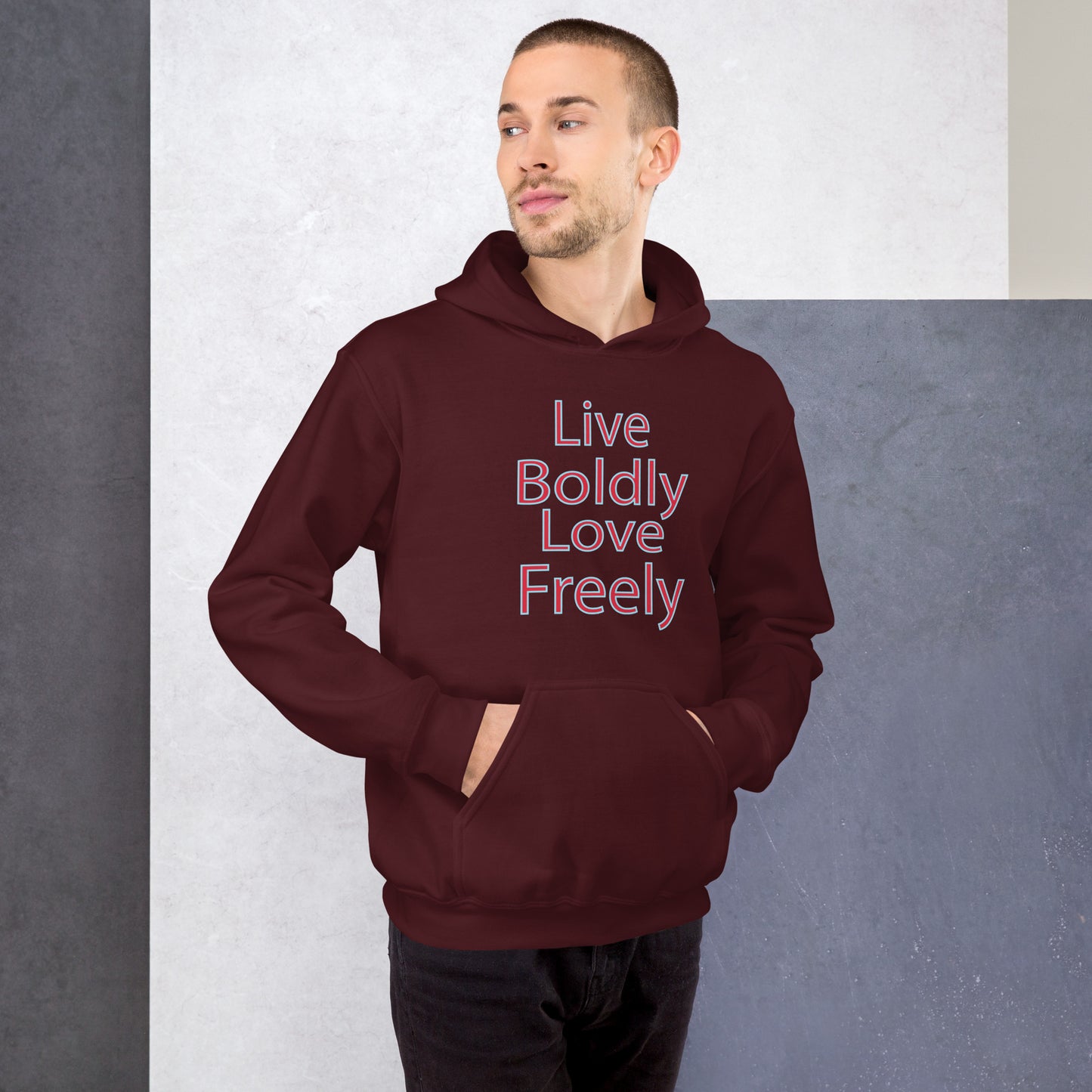 Live-Boldly-Love-Freely - Unisex Hoodie