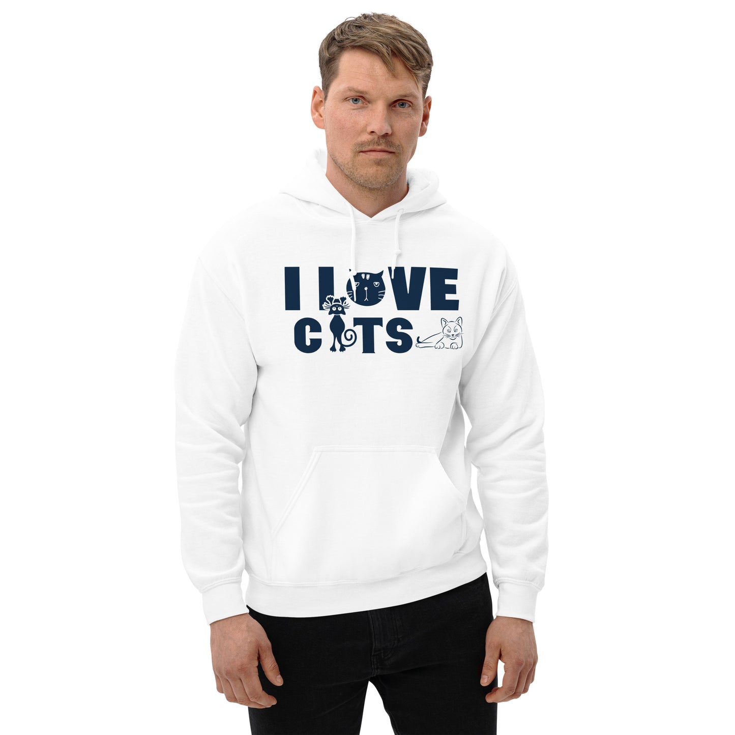 I Love Cats - Unisex Hoodie