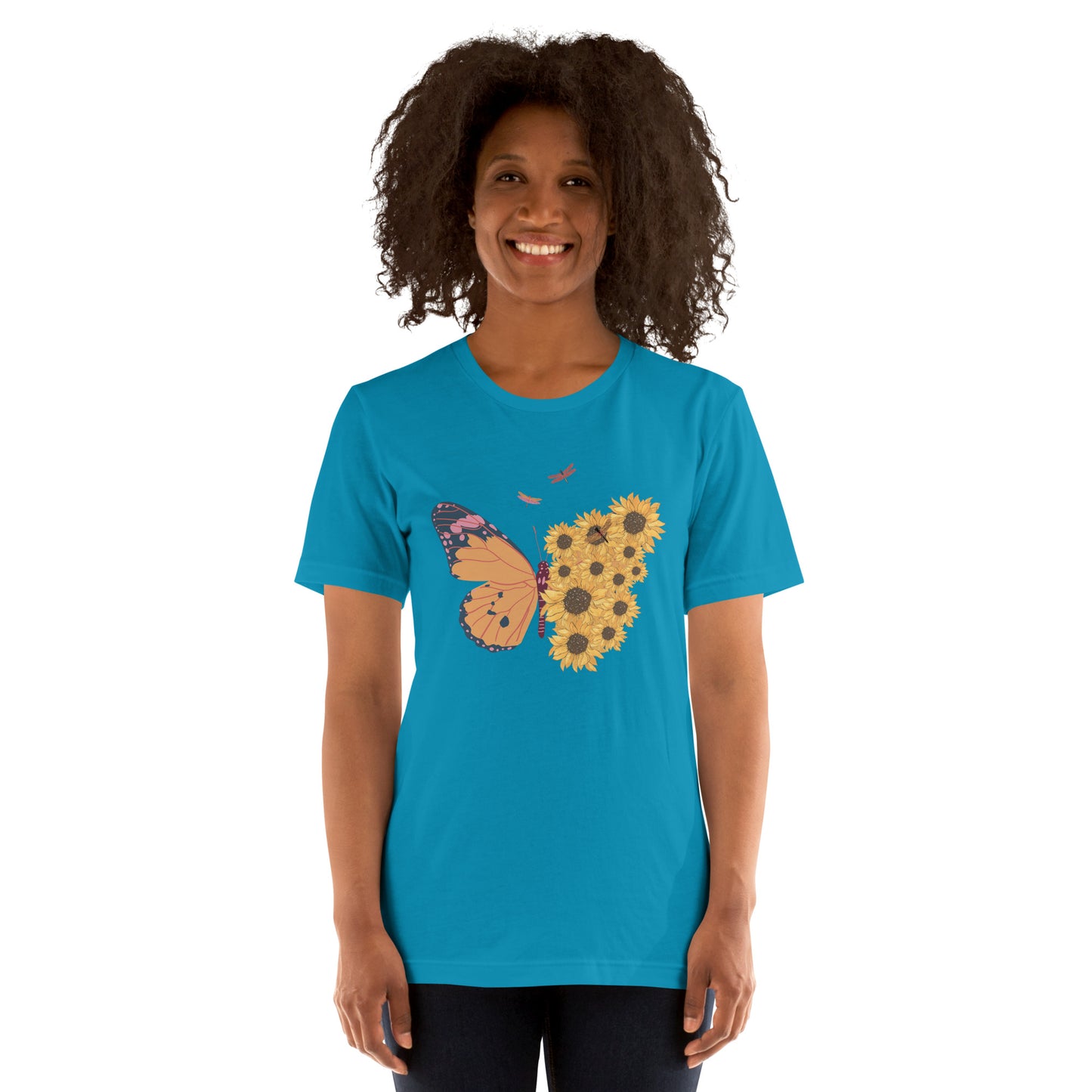 Butterfly And Sunflower - Unisex t-shirt