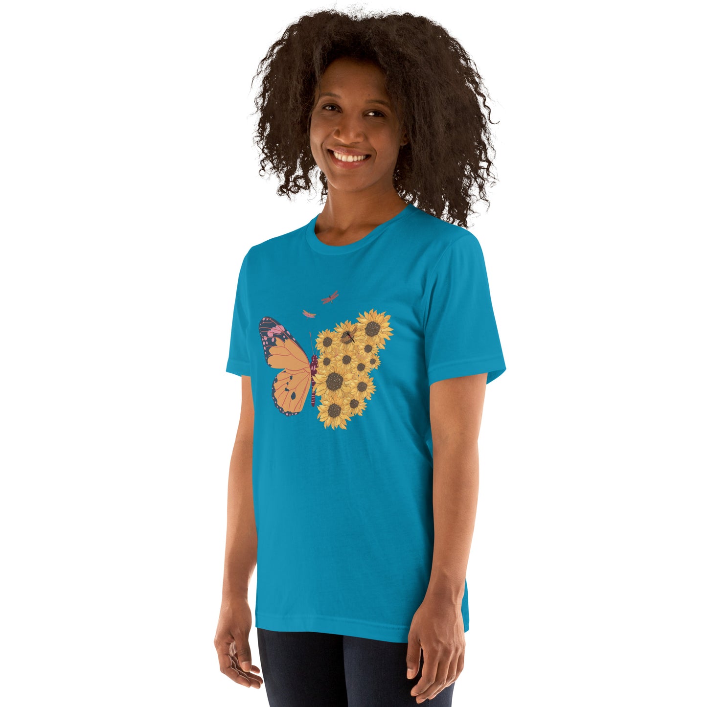 Butterfly And Sunflower - Unisex t-shirt