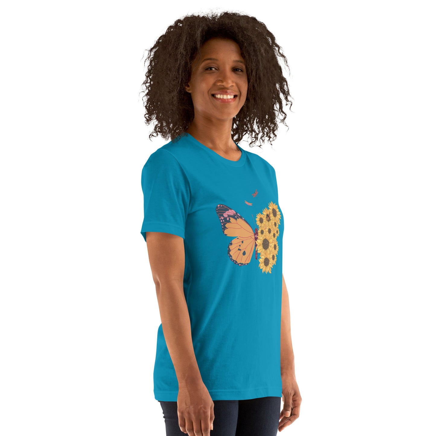 Butterfly And Sunflower - Unisex t-shirt