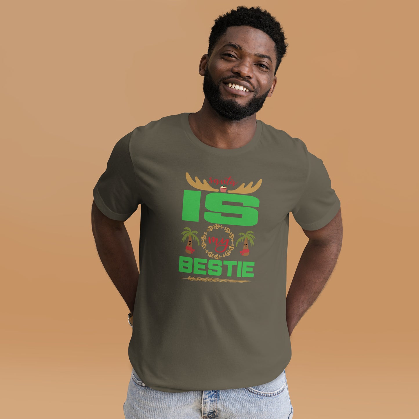 Santa Is My Bestie - Unisex t-shirt