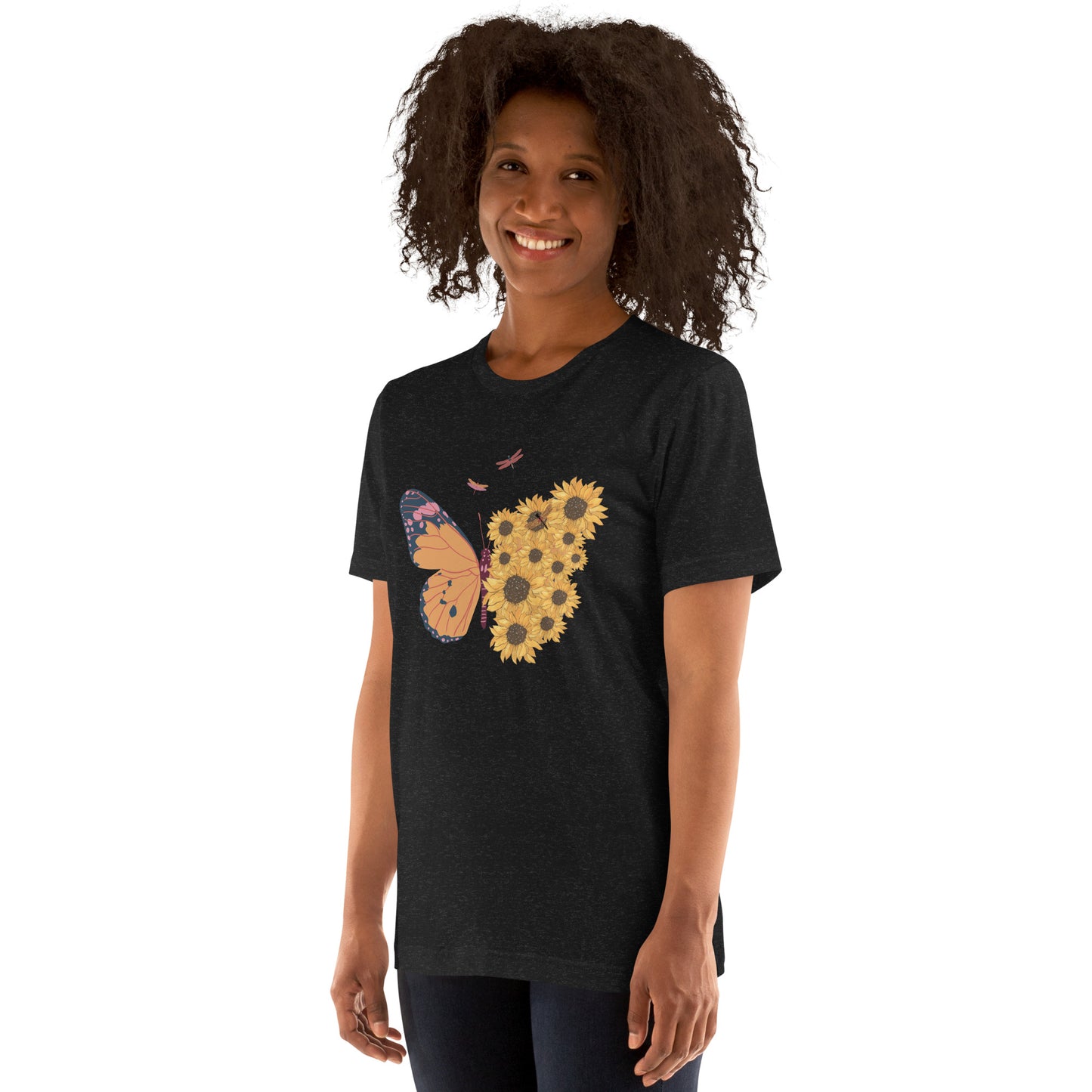 Butterfly And Sunflower - Unisex t-shirt