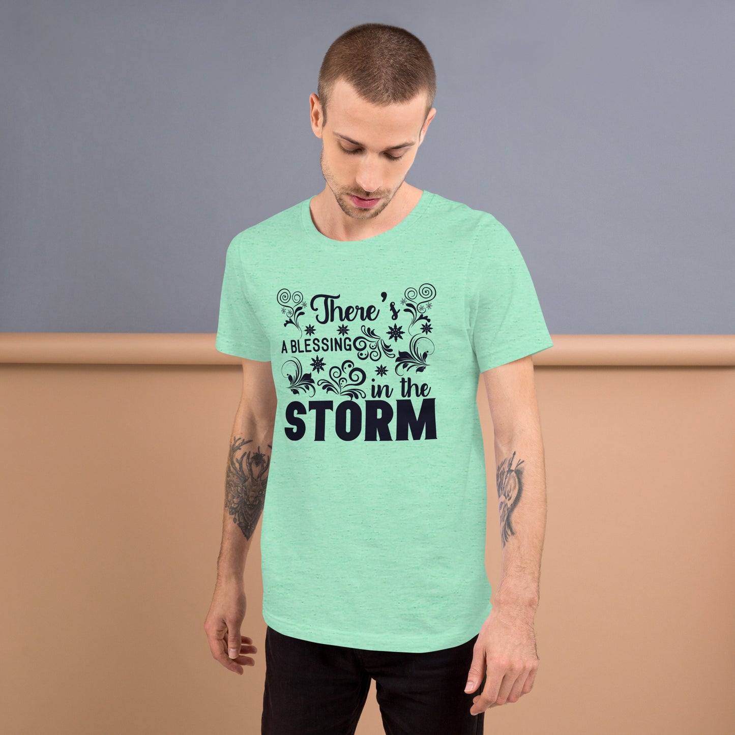 There's A Blessing In The Storm - Unisex t-shirt