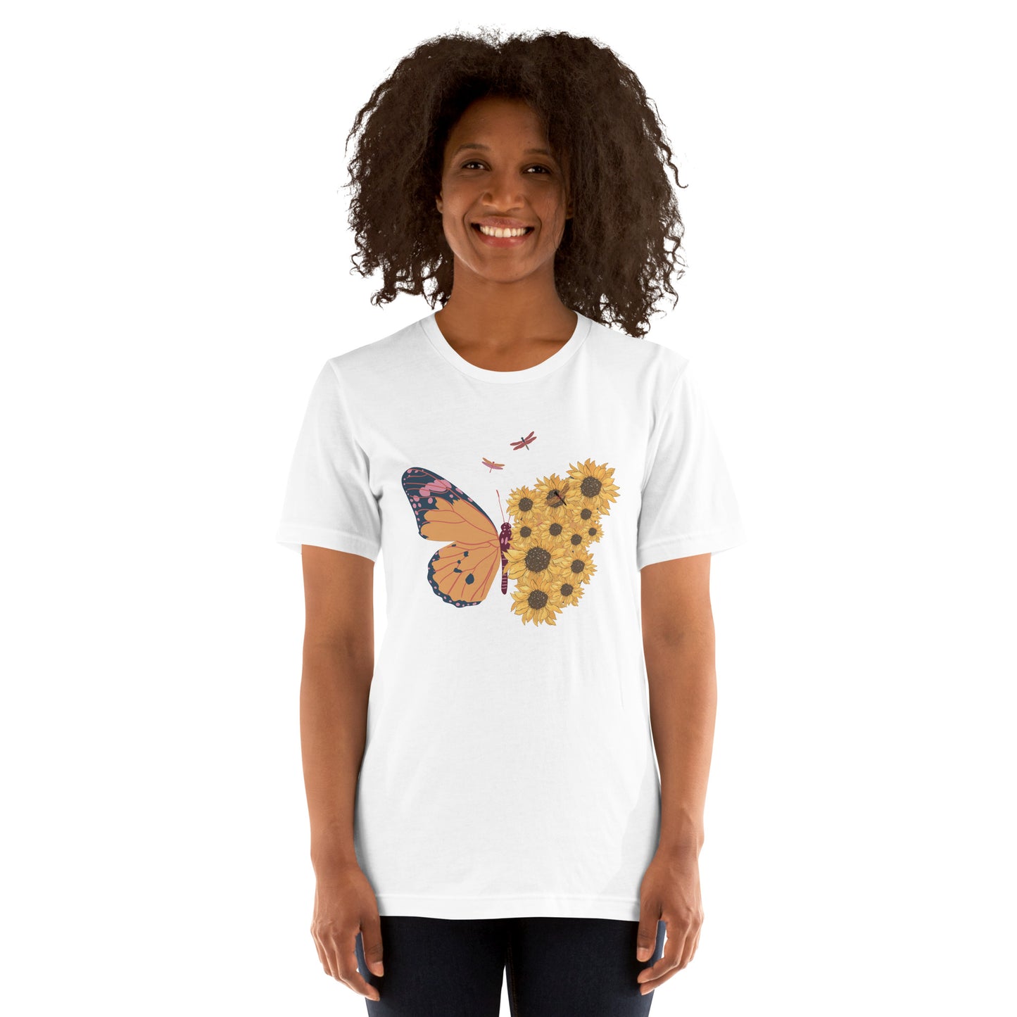 Butterfly And Sunflower - Unisex t-shirt