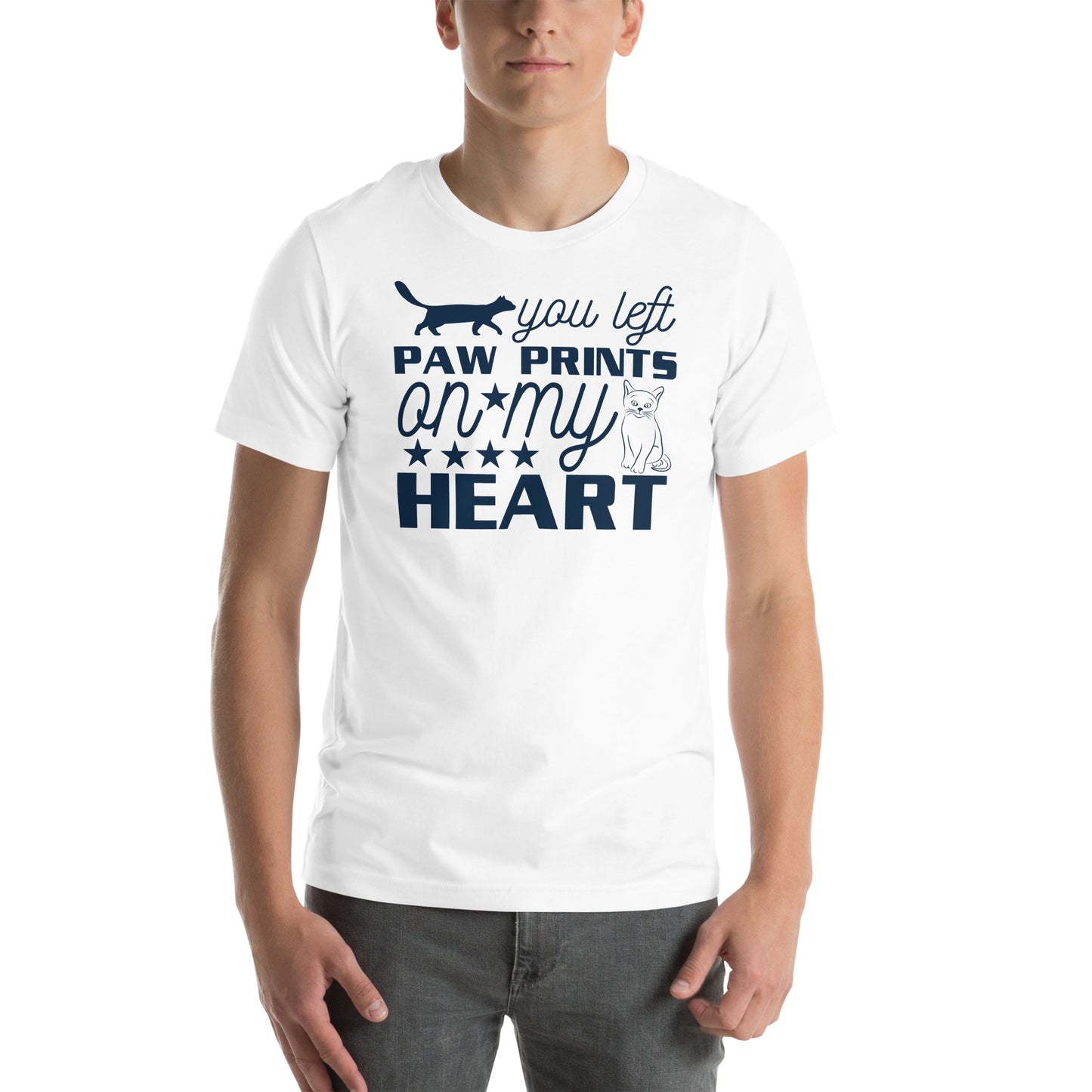 You Left Paw Prints On My Heart - Unisex t-shirt