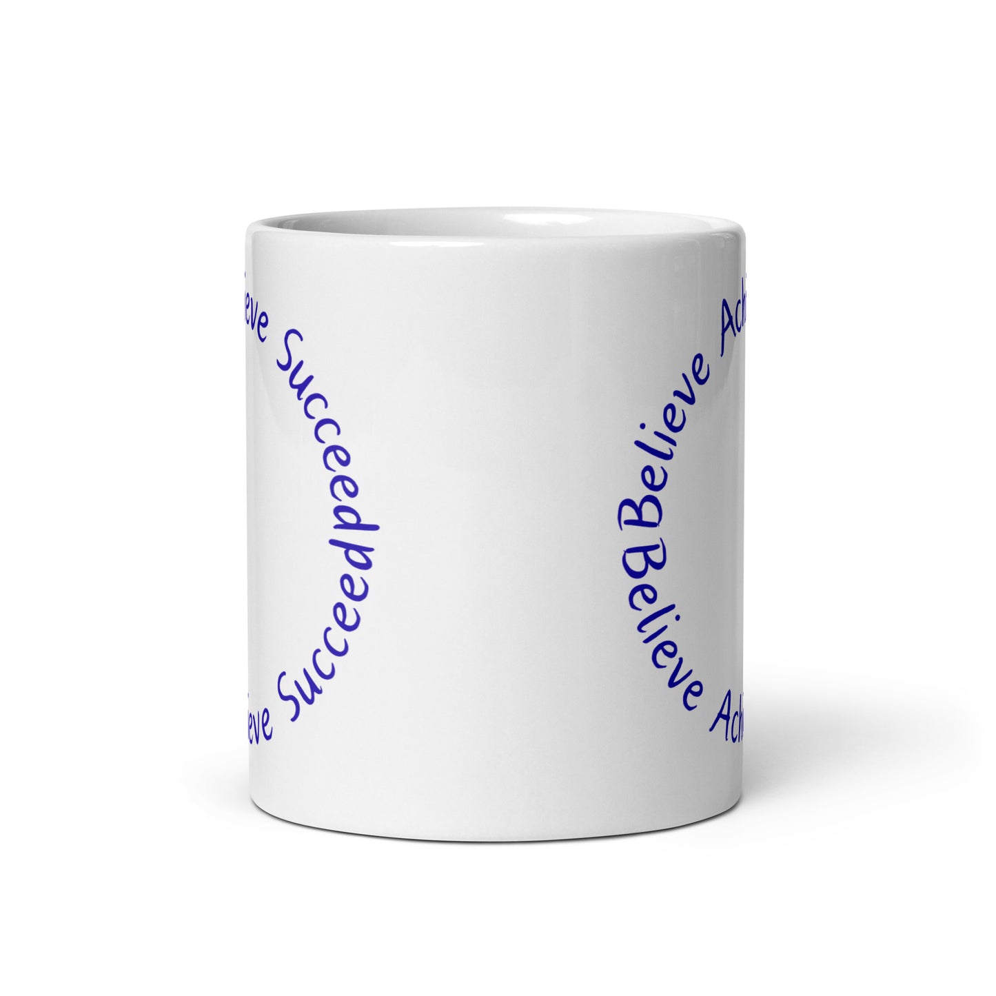 Believe-Achieve-Succeed - White glossy mug