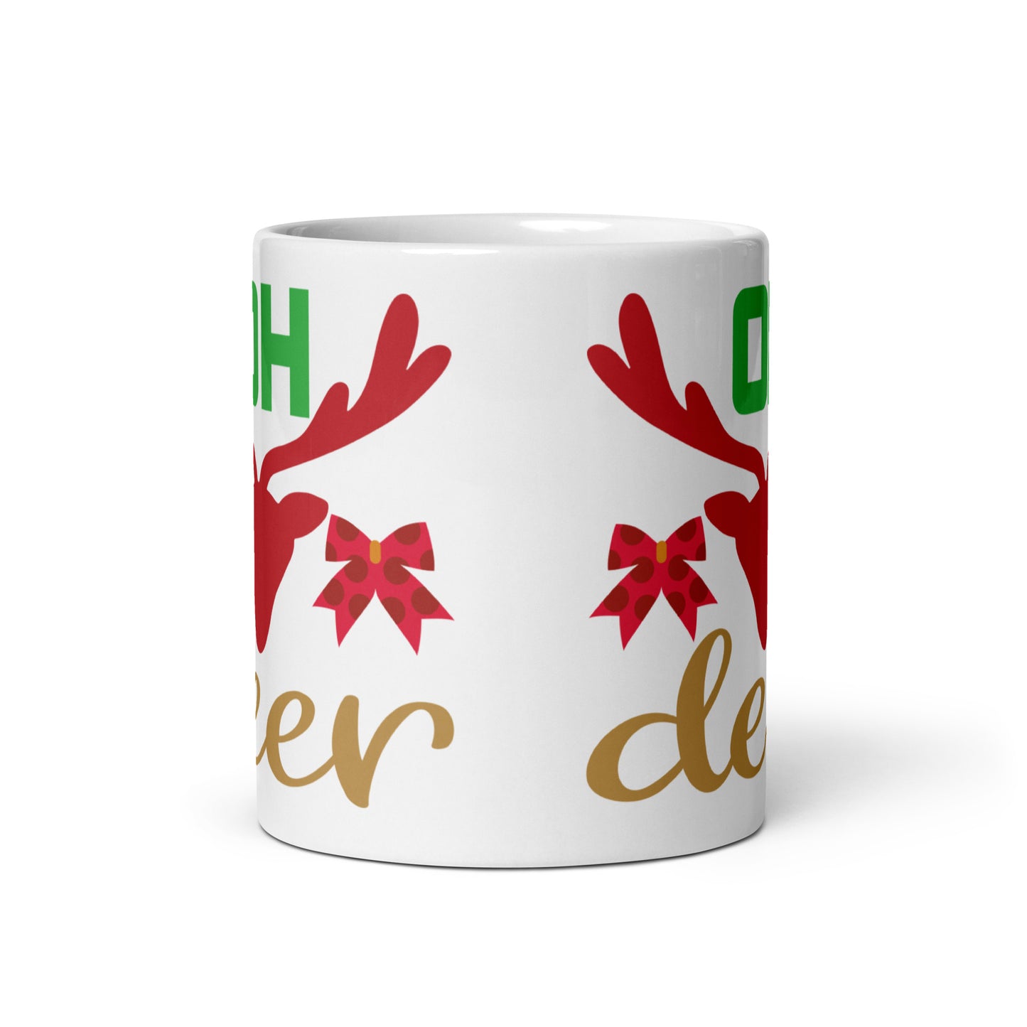 Oh Deer - White glossy mug