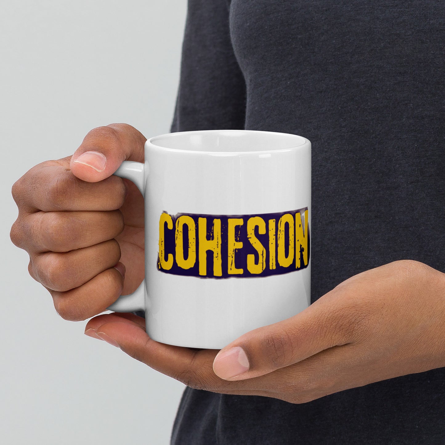 COHESION - White glossy mug